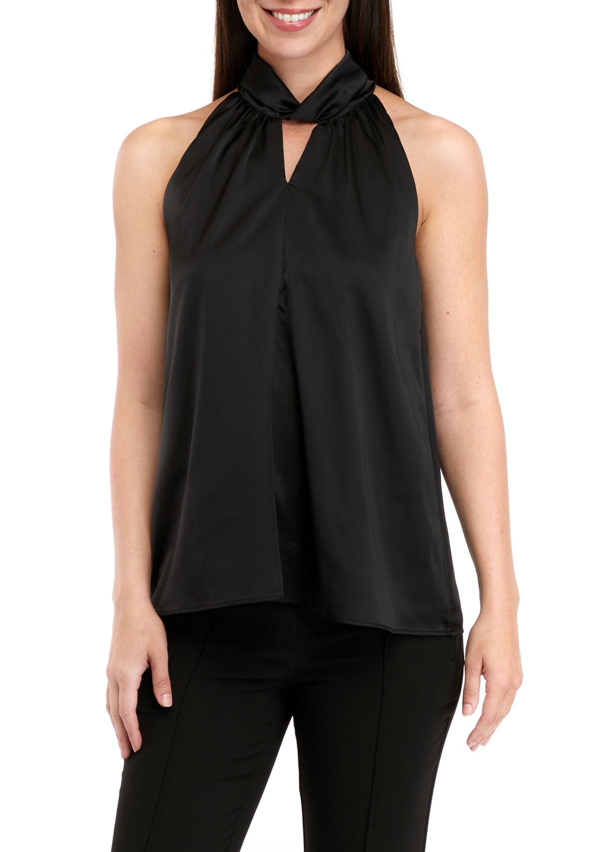 Womens Sleeveless Woven Top