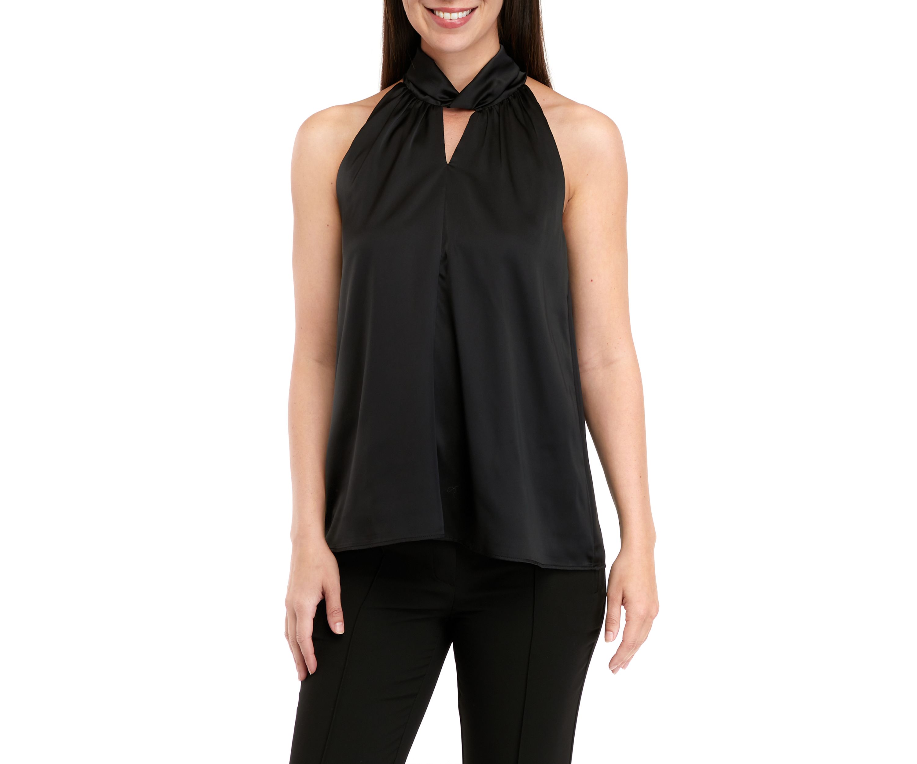 Womens Sleeveless Woven Top