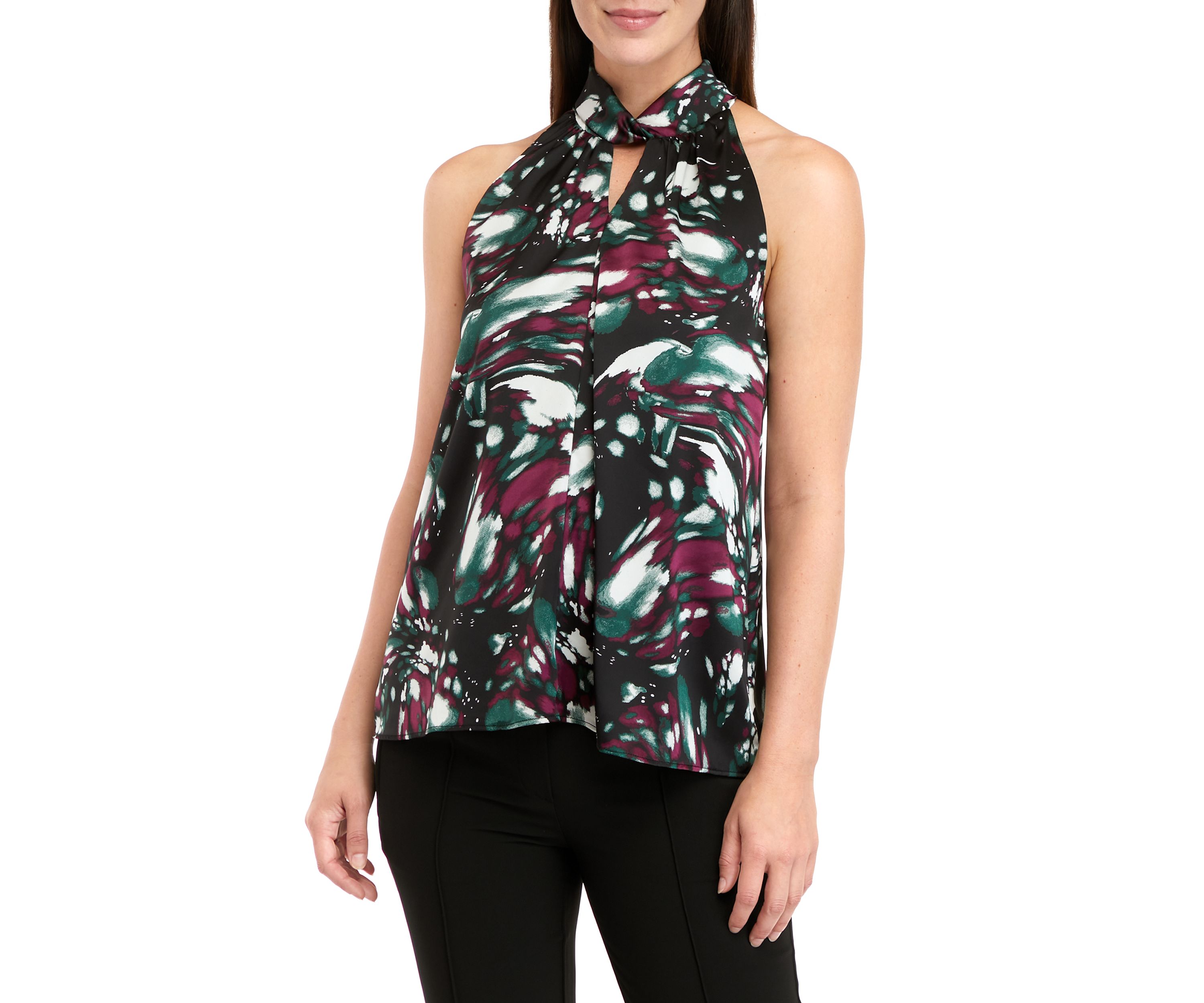 Womens Sleeveless Woven Top