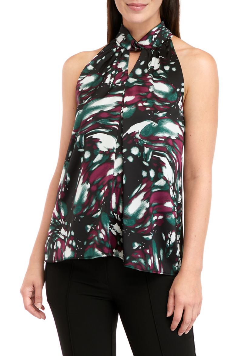 Womens Sleeveless Woven Top