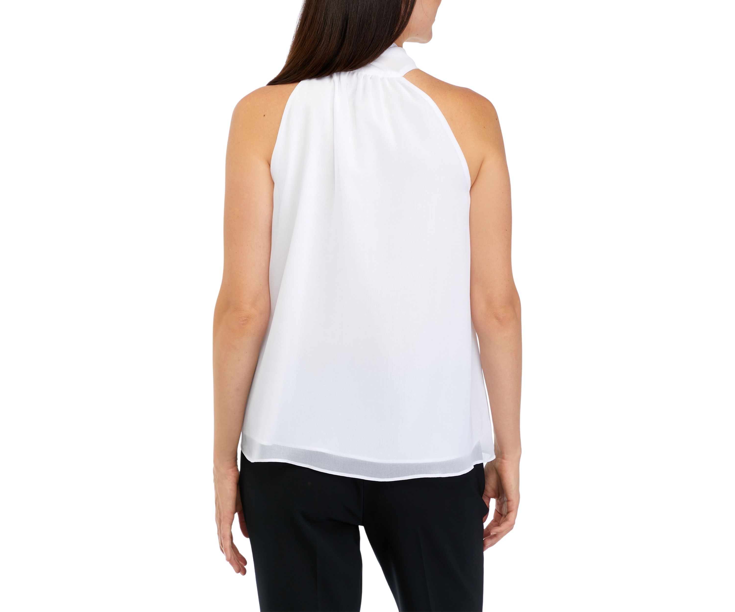 Womens Sleeveless Tie Halter Neck Top 