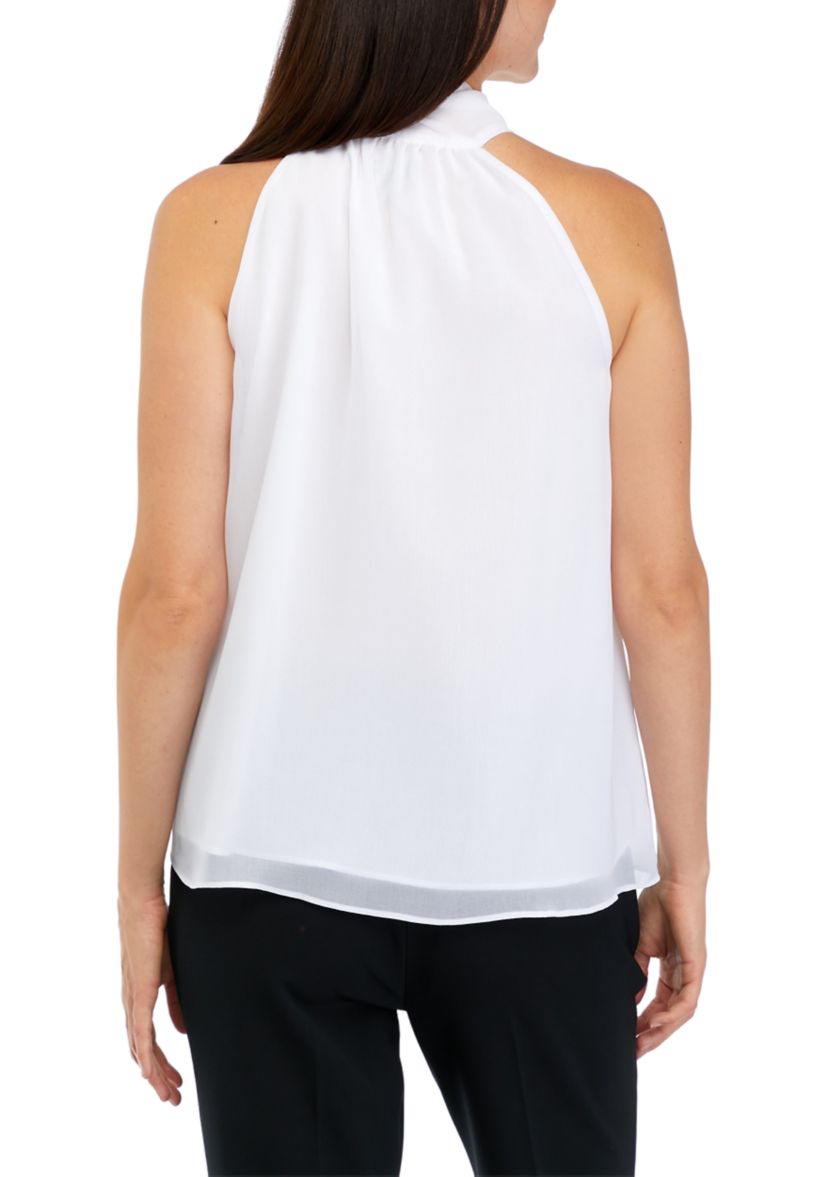 Womens Sleeveless Tie Halter Neck Top 