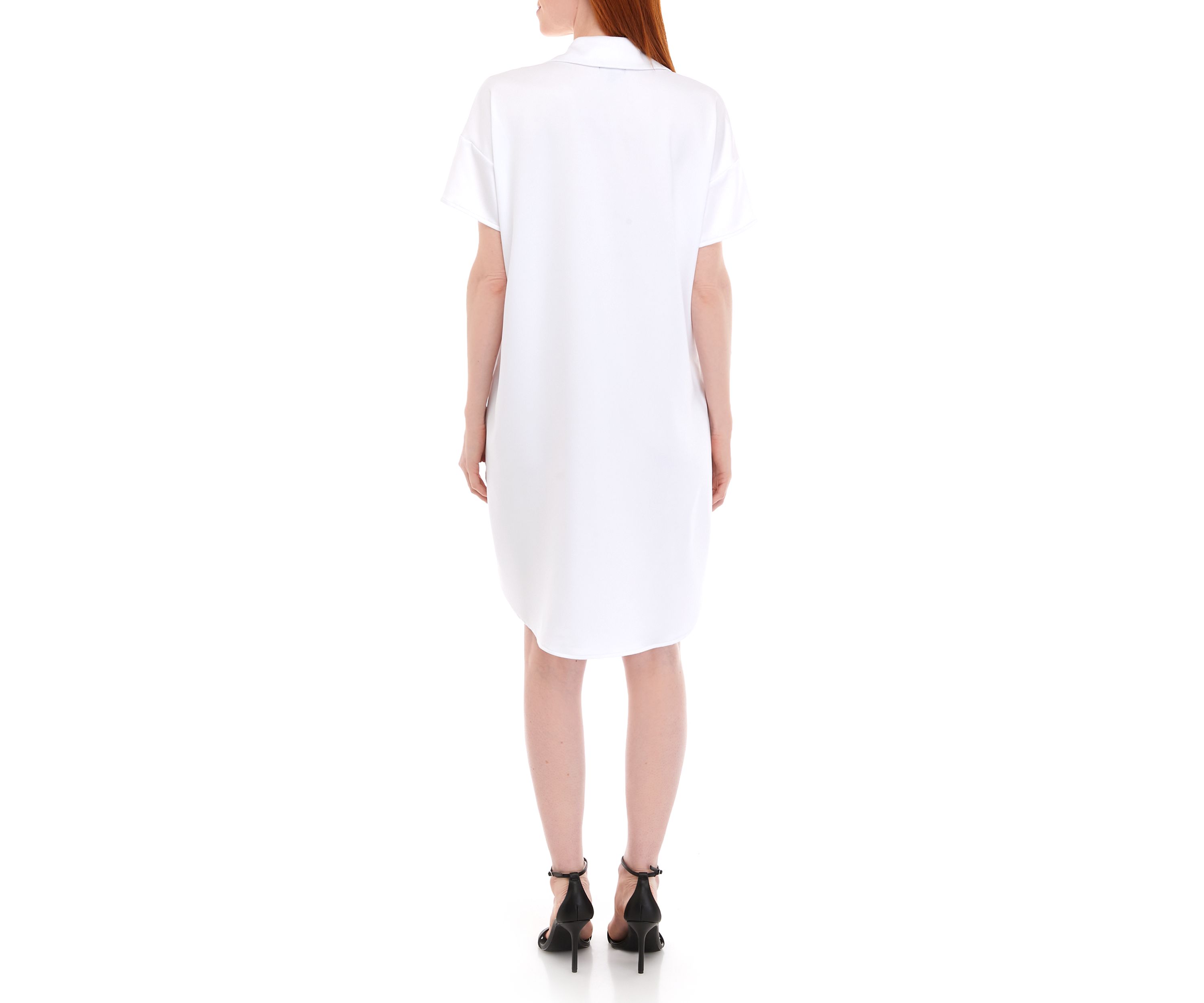 Womens Short Sleeve Popover Dress
