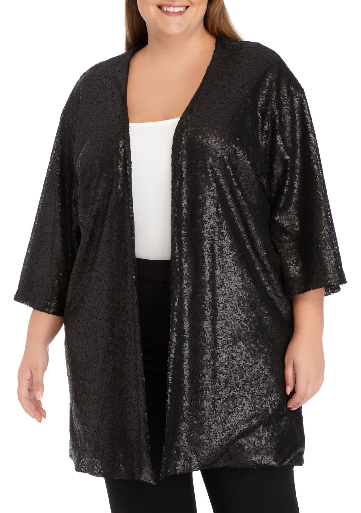 Womens Sequin Topper
