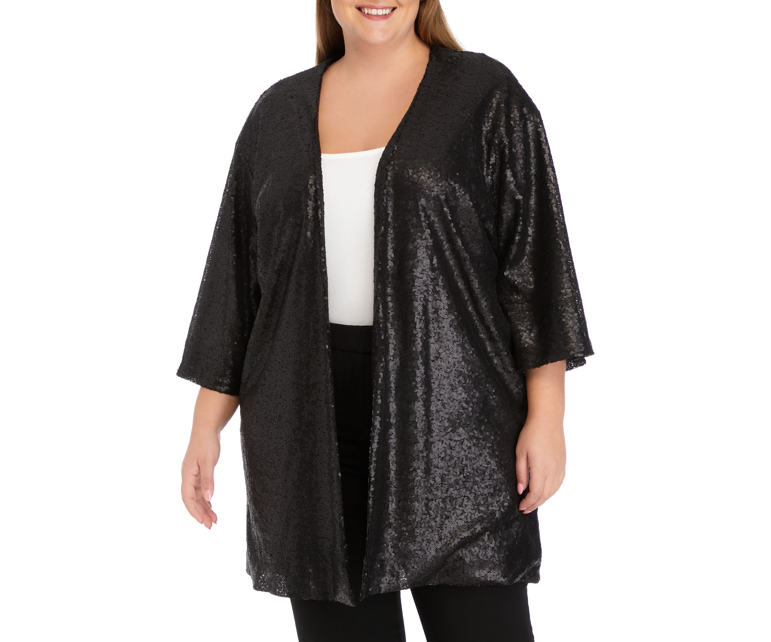 Womens Sequin Topper