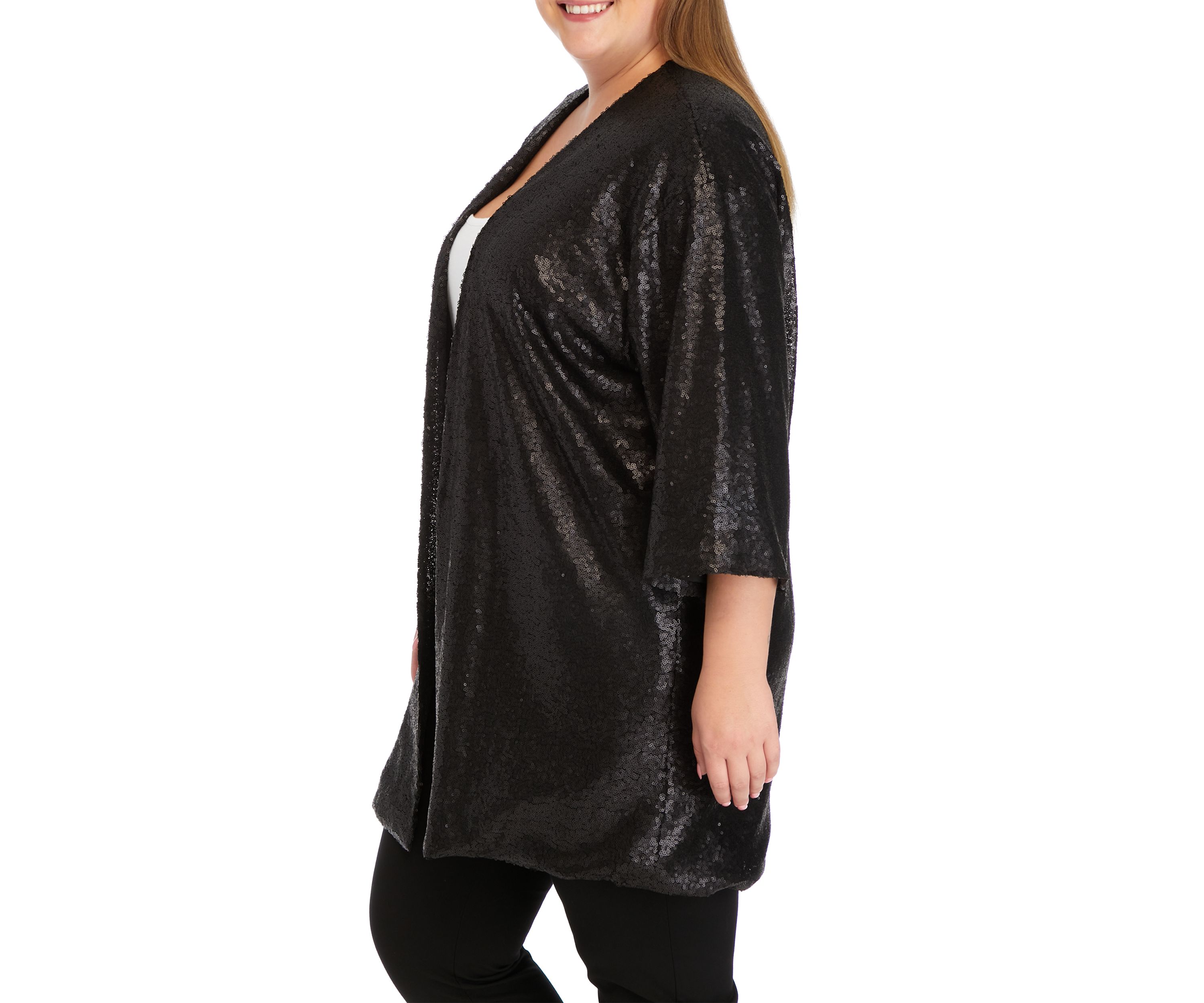 Womens Sequin Topper