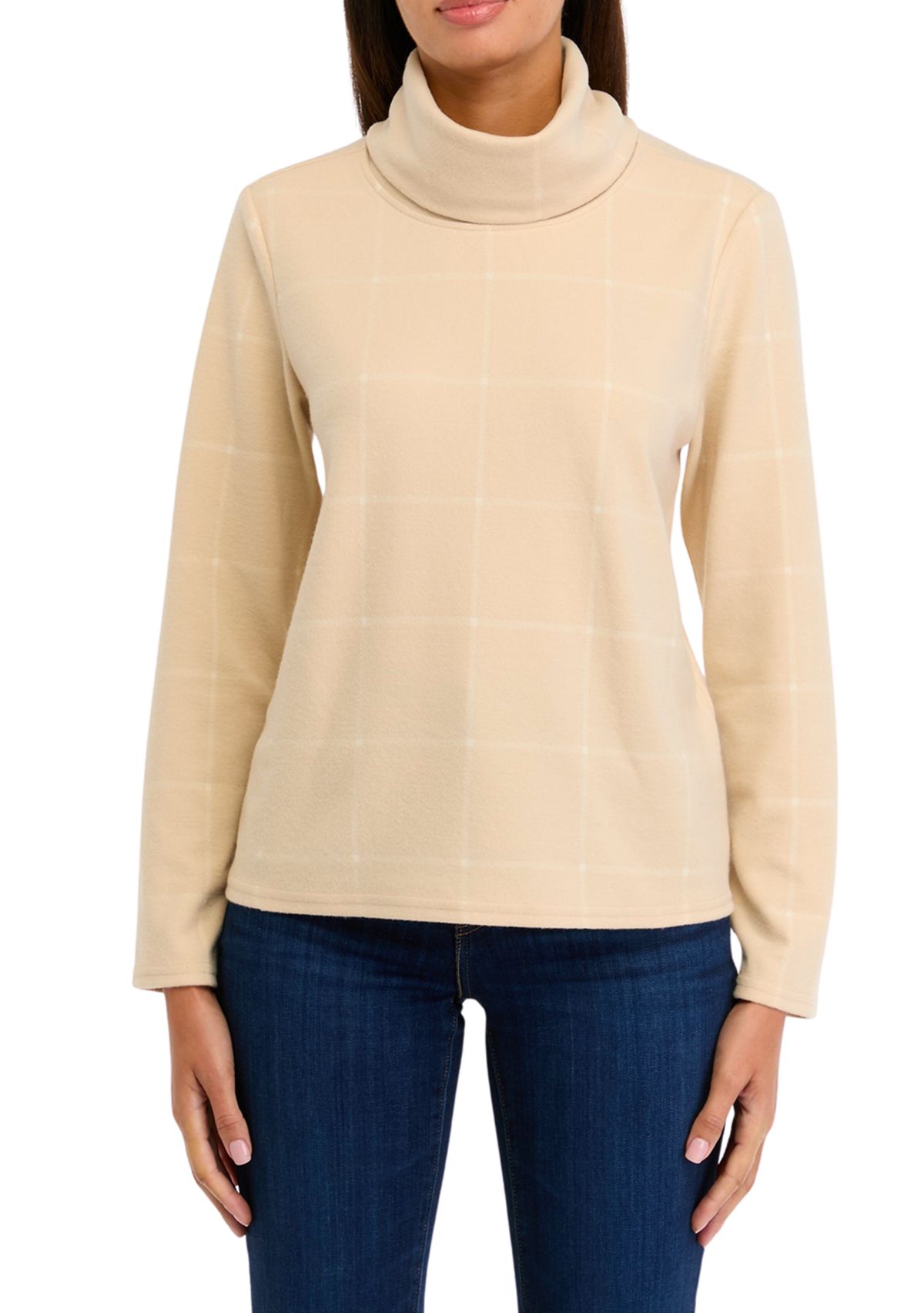Womens Long Sleeve Cowl Neck Top 