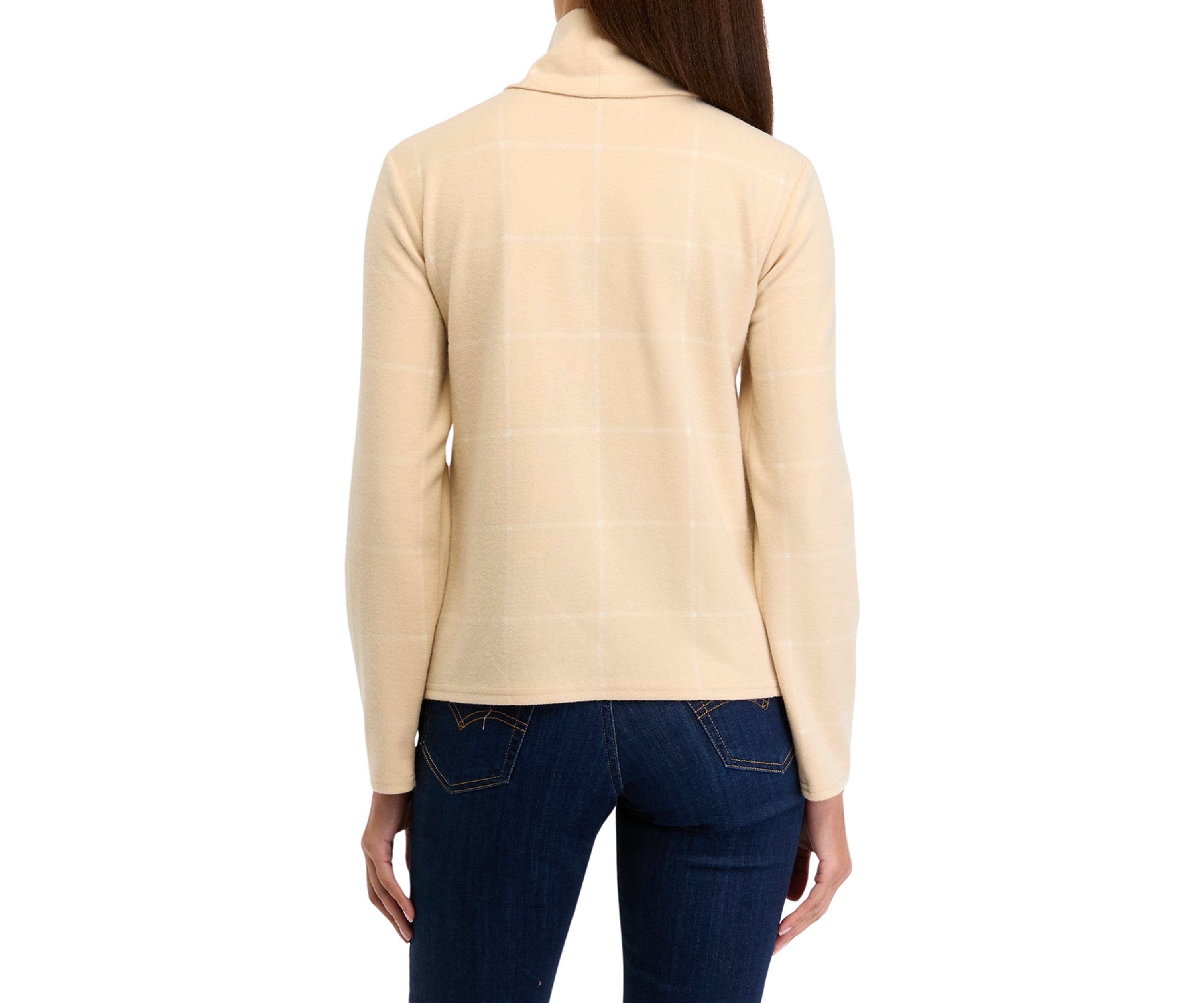 Womens Long Sleeve Cowl Neck Top 