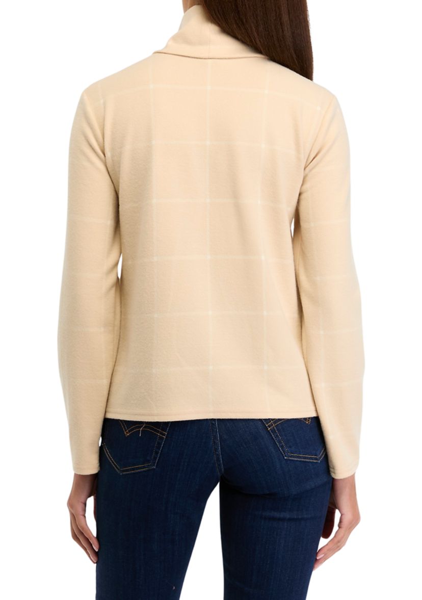 Womens Long Sleeve Cowl Neck Top 