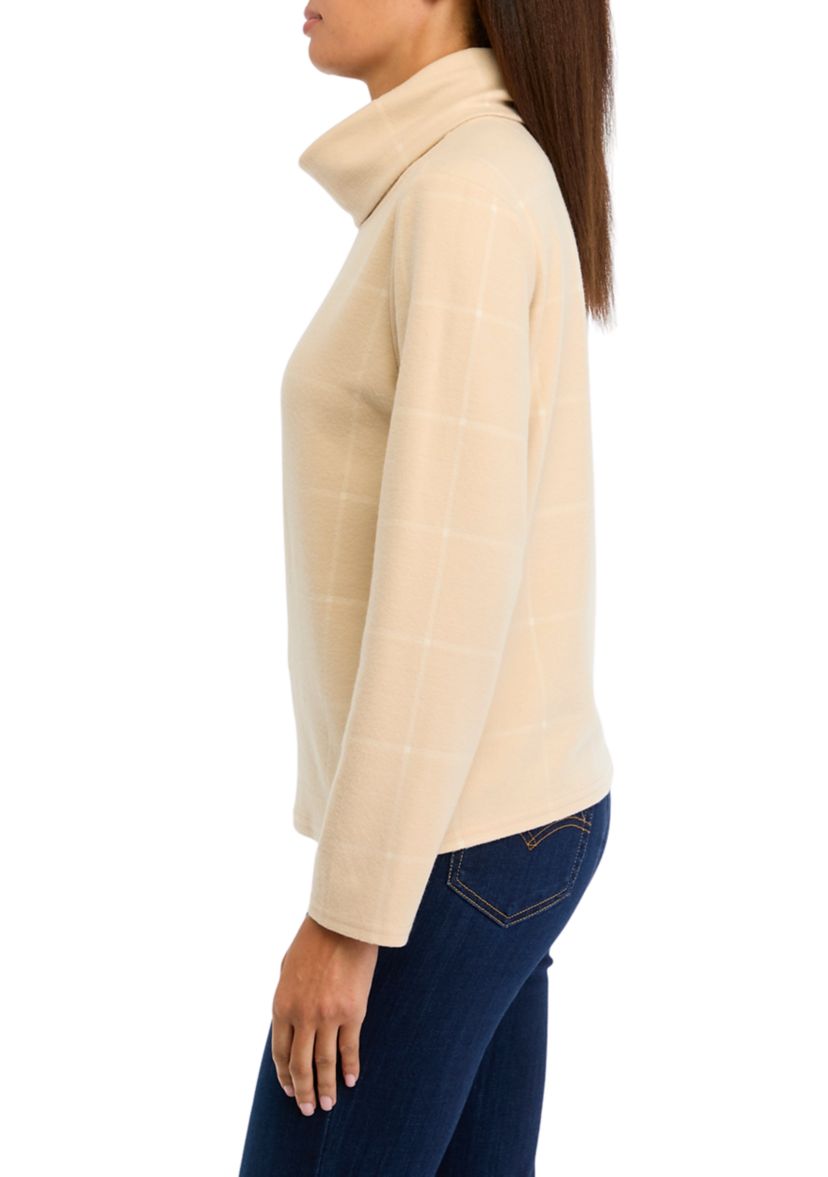 Womens Long Sleeve Cowl Neck Top 