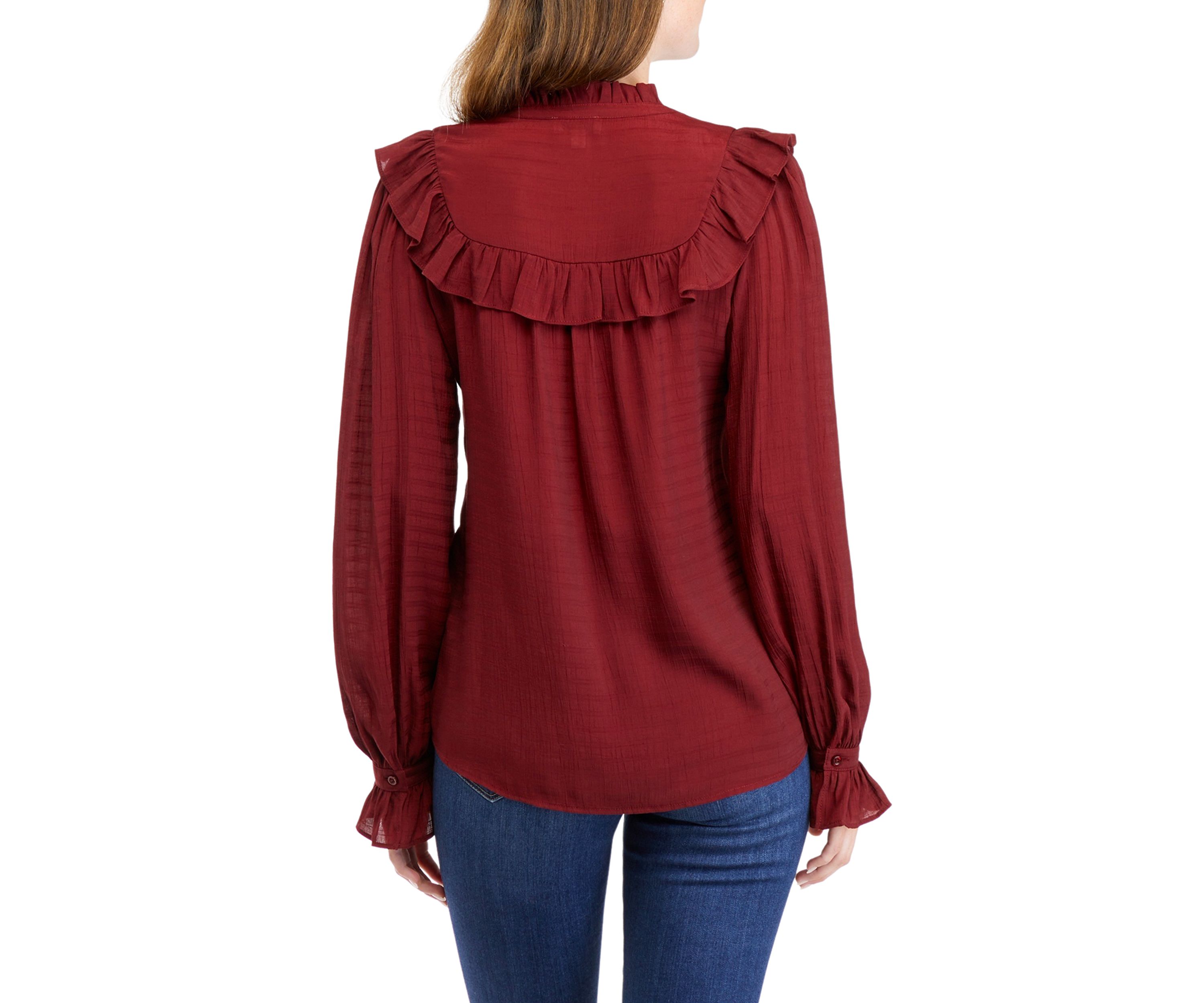 Womens Shadow Stripe Blouse