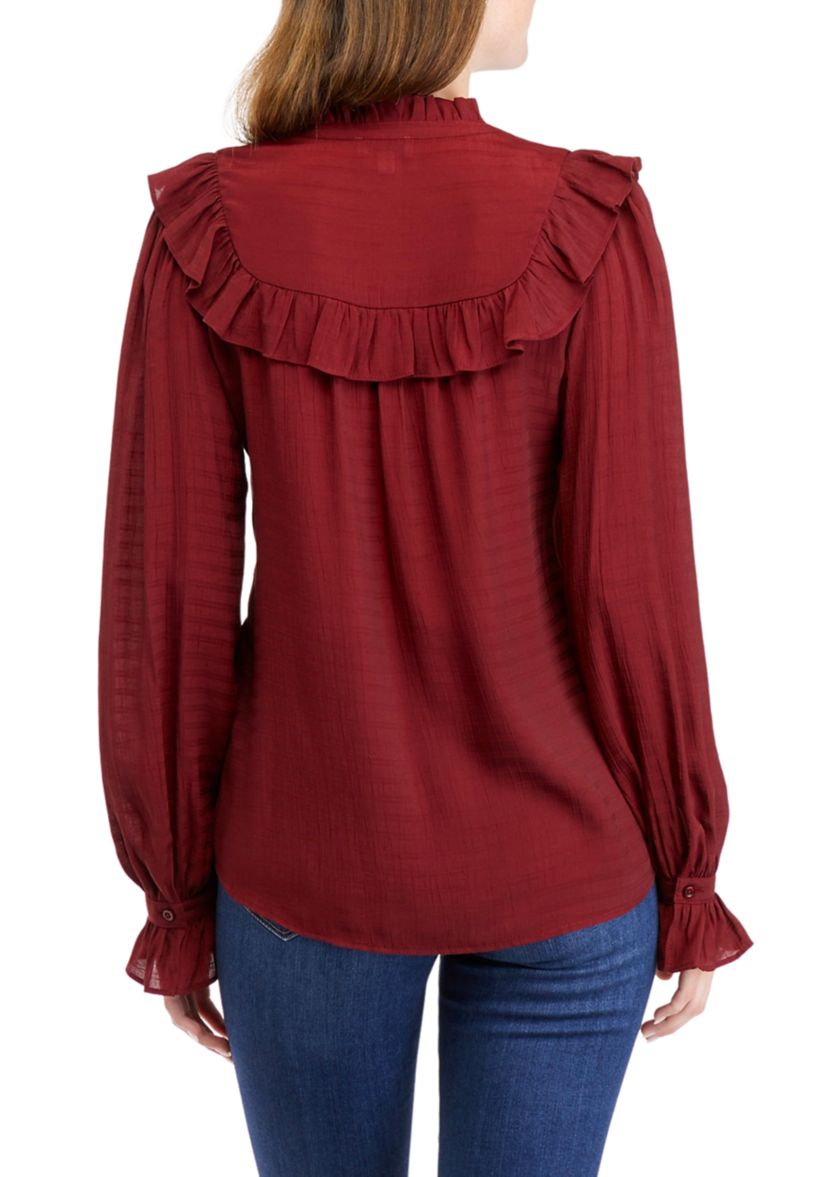 Womens Shadow Stripe Blouse