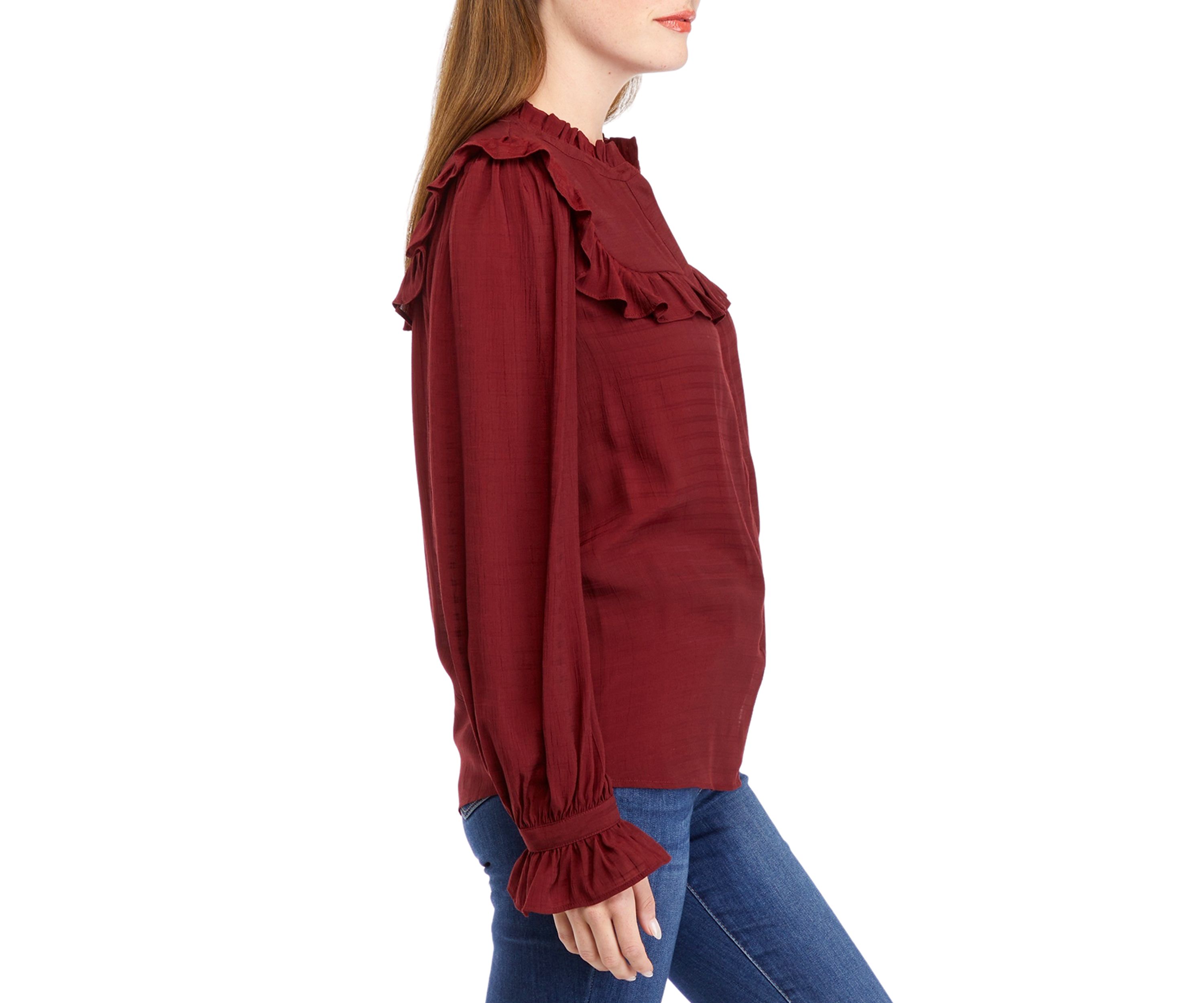 Womens Shadow Stripe Blouse