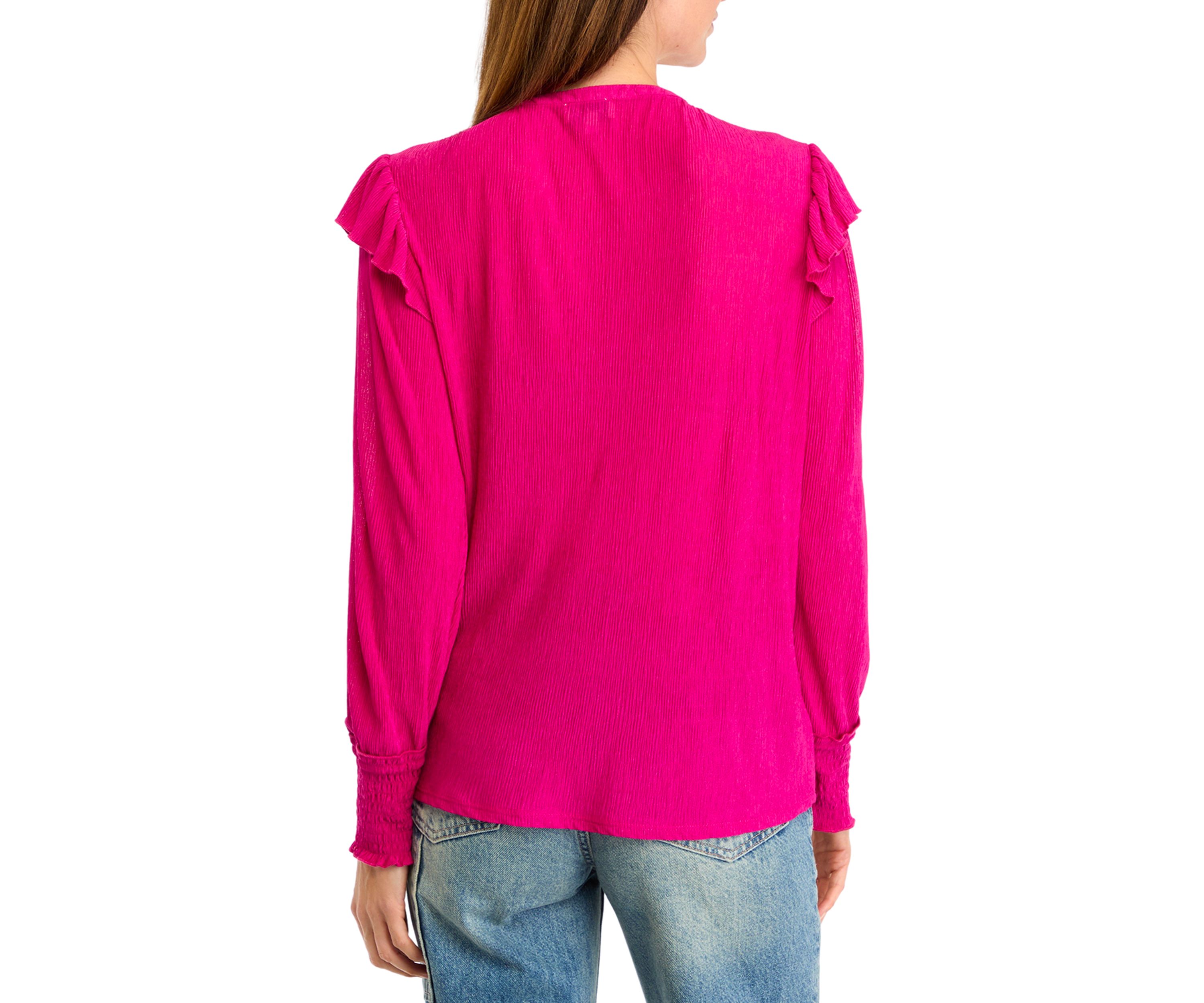 Womens Ruffle Shoulder Top 