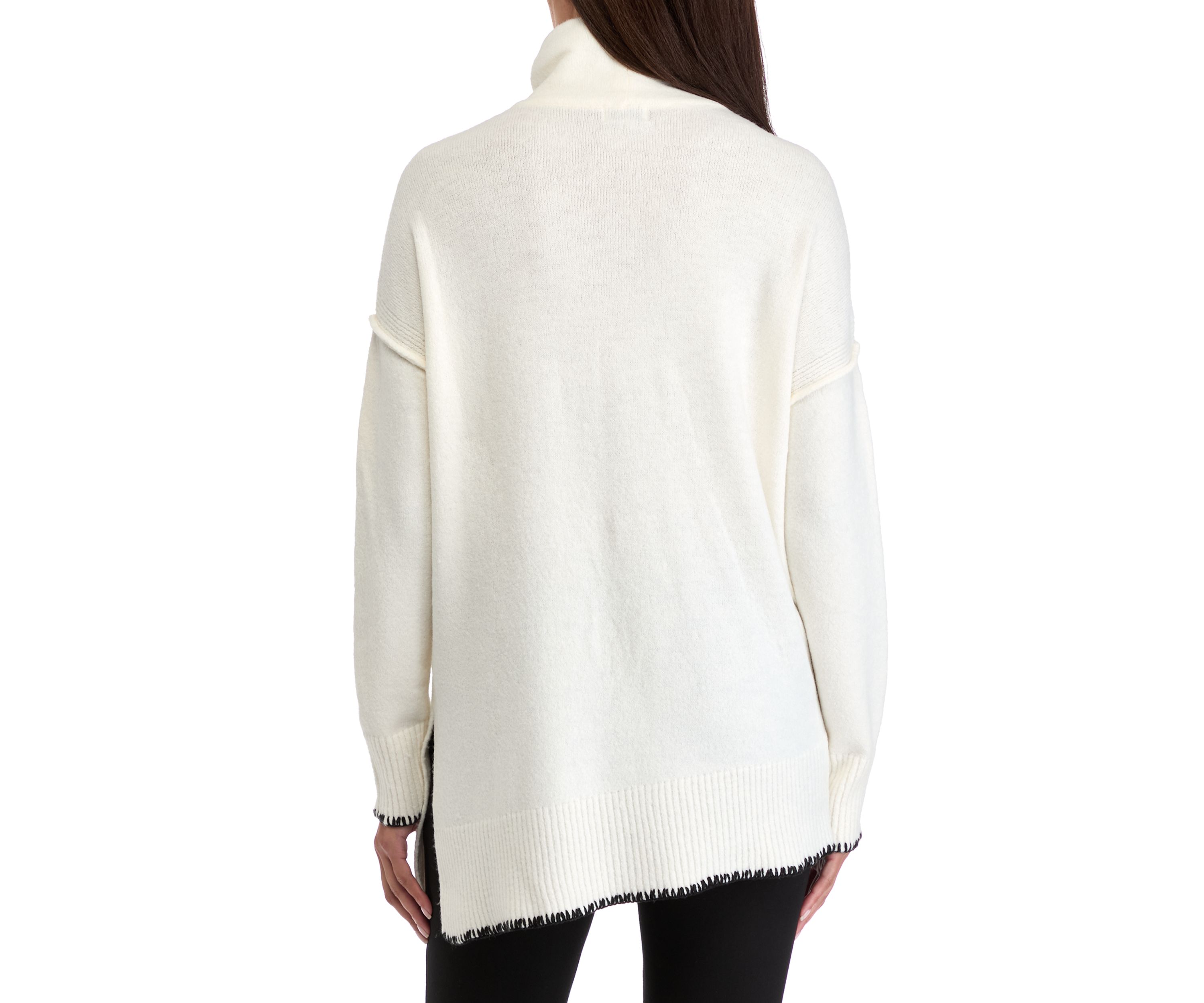 Womens Blanket Stitched Sweater