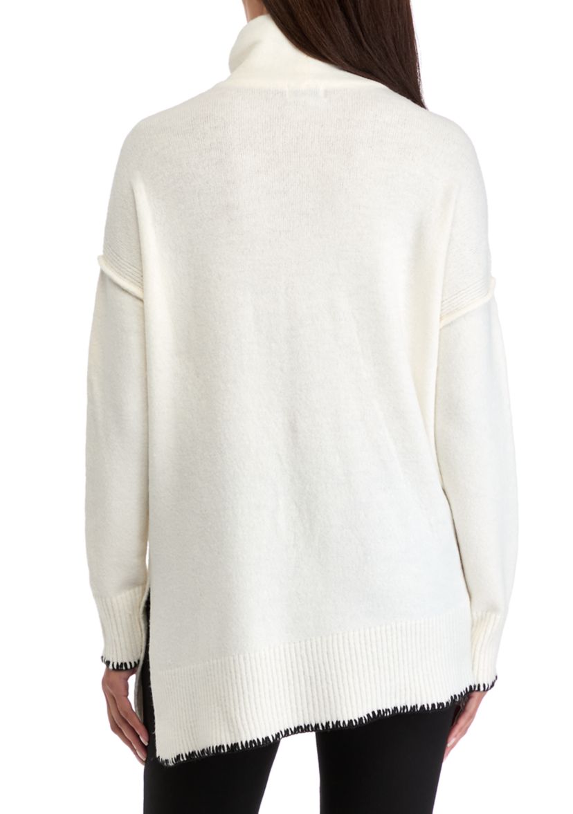 Womens Blanket Stitched Sweater