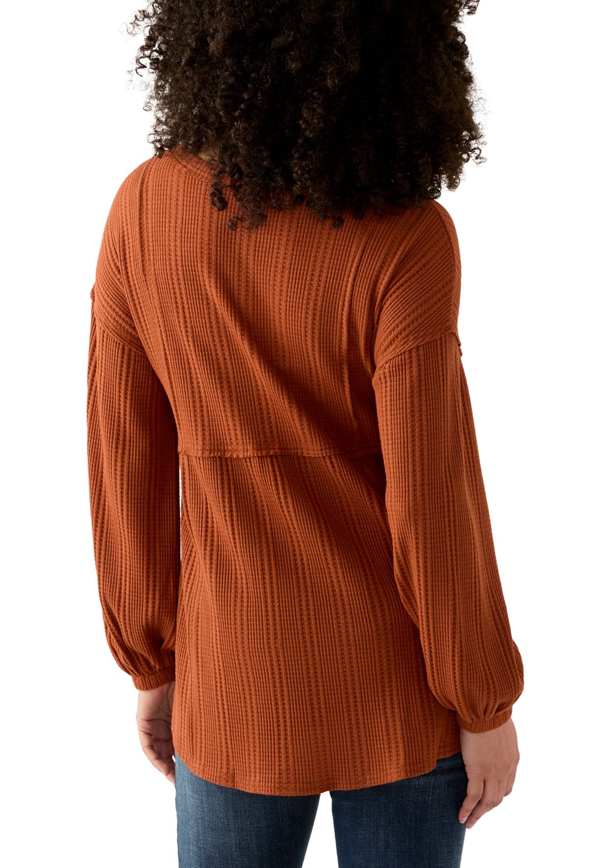 Womens Blouson Babydoll Top
