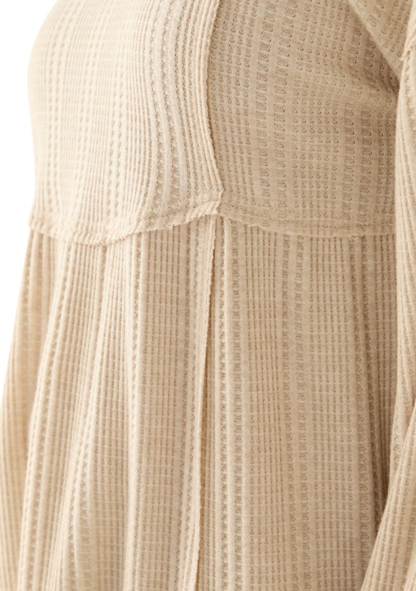 Womens Blouson Babydoll Top