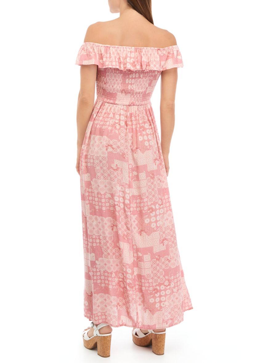 Womens Off the Shoulder Aubriella Maxi Dress