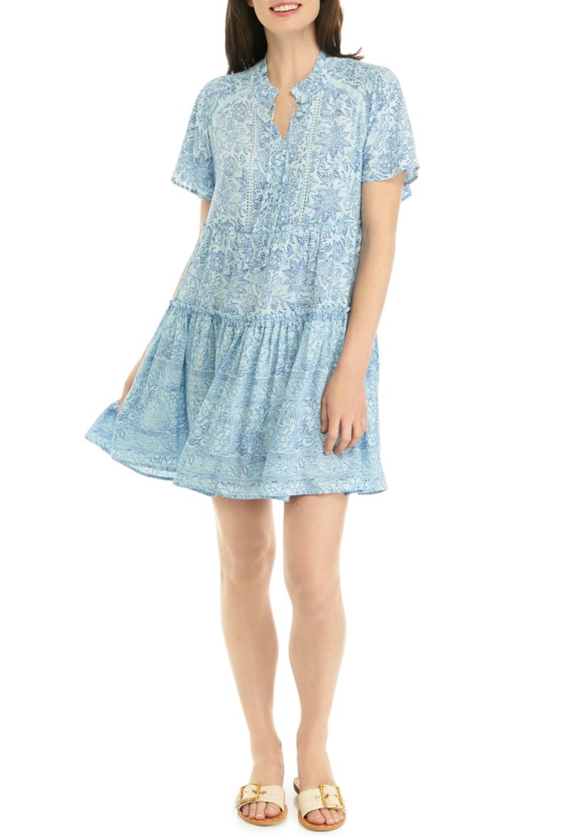 Womens Tiered Swing Dress