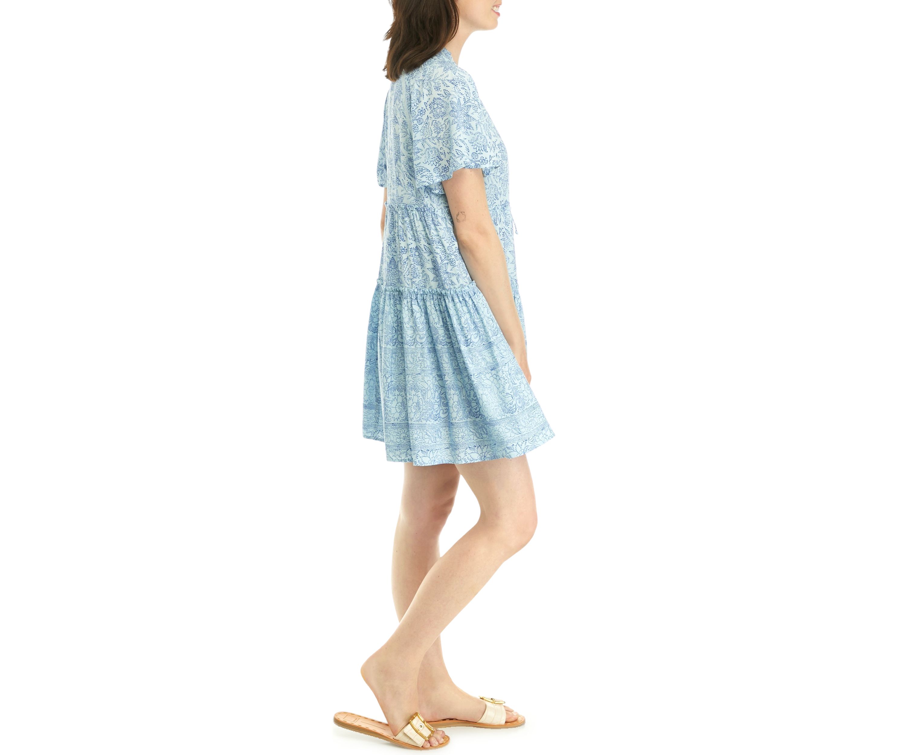 Womens Tiered Swing Dress