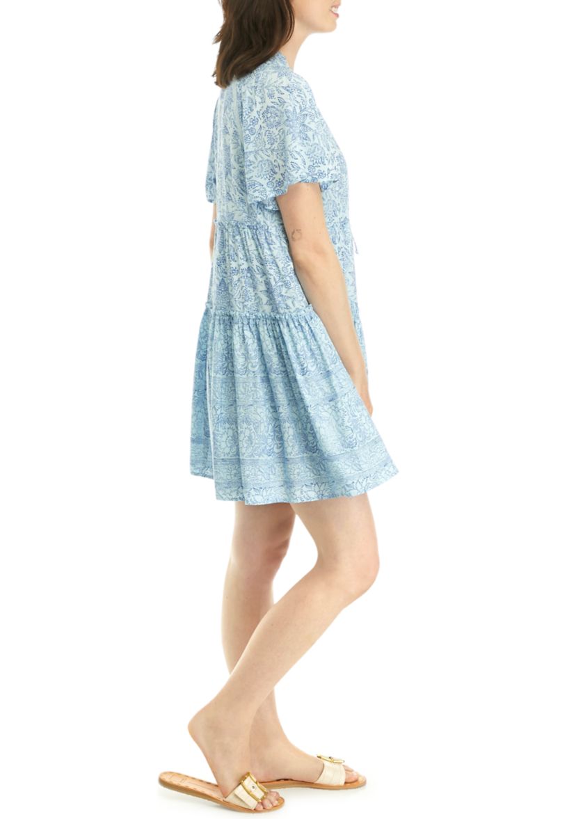 Womens Tiered Swing Dress