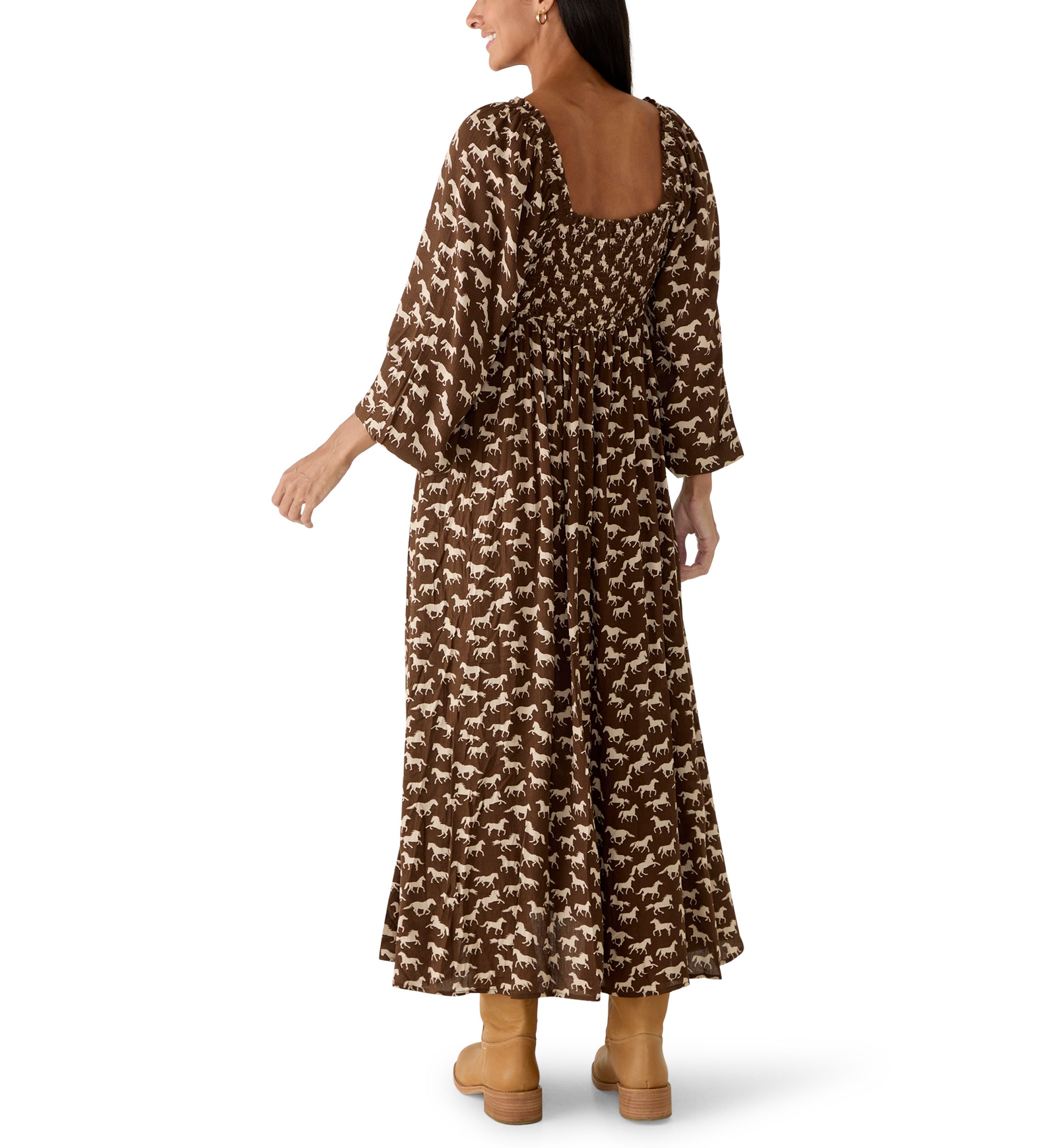 Brown Wonderly Dresses