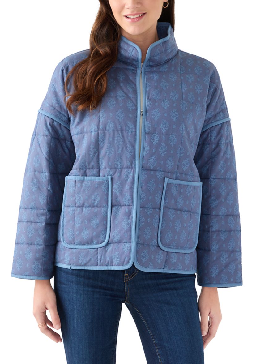 Womens Quilted Bomber Jacket