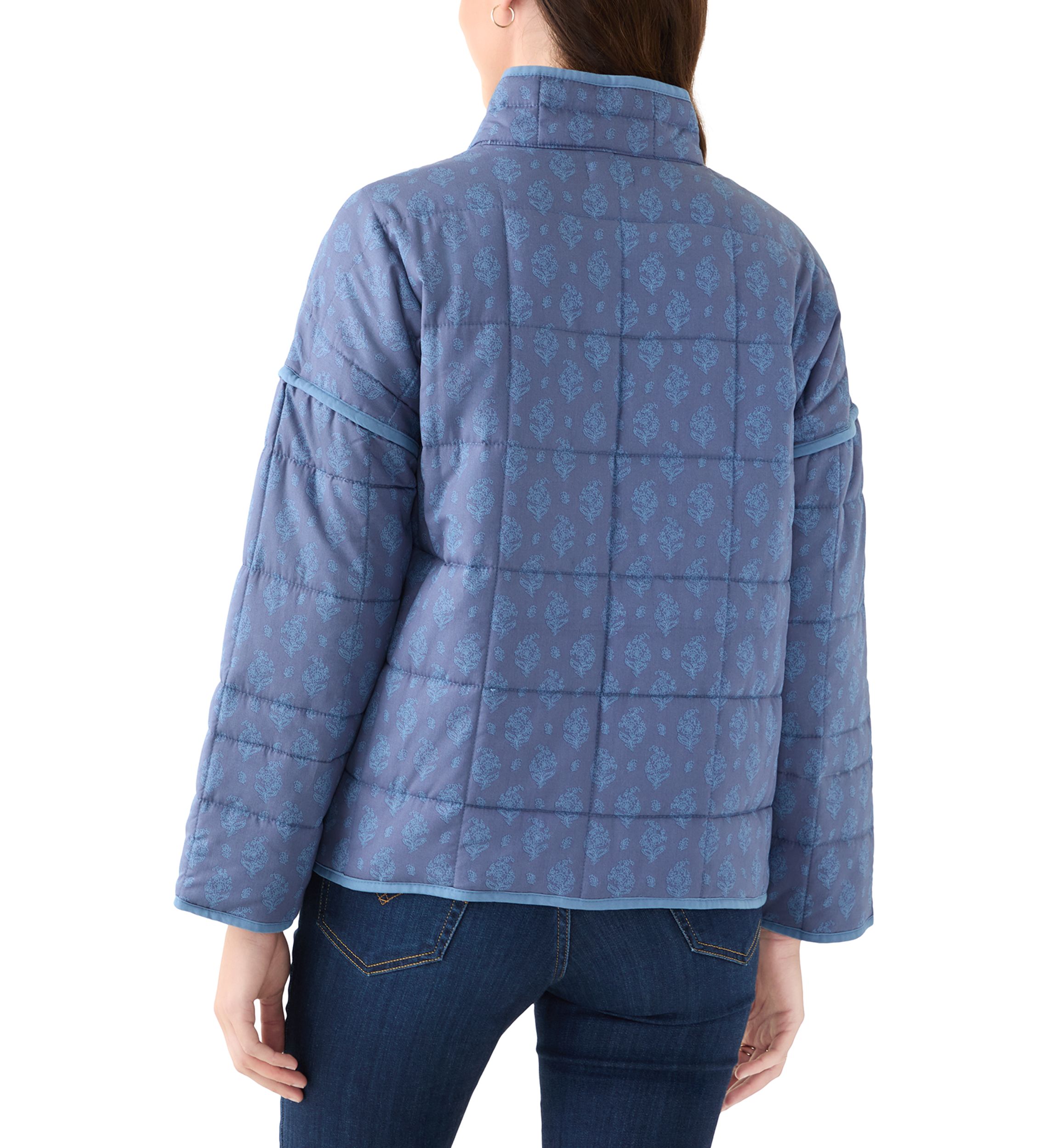 Womens Quilted Bomber Jacket