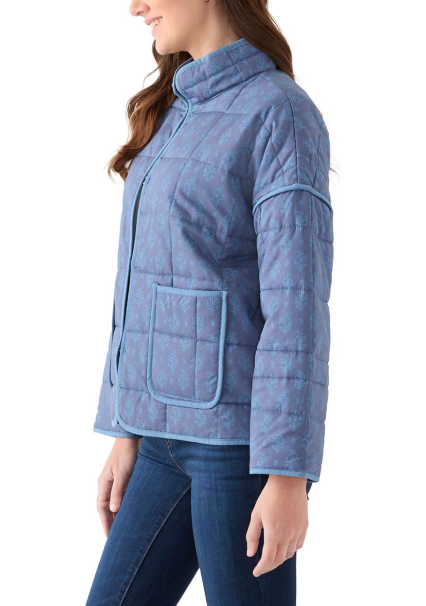 Womens Quilted Bomber Jacket