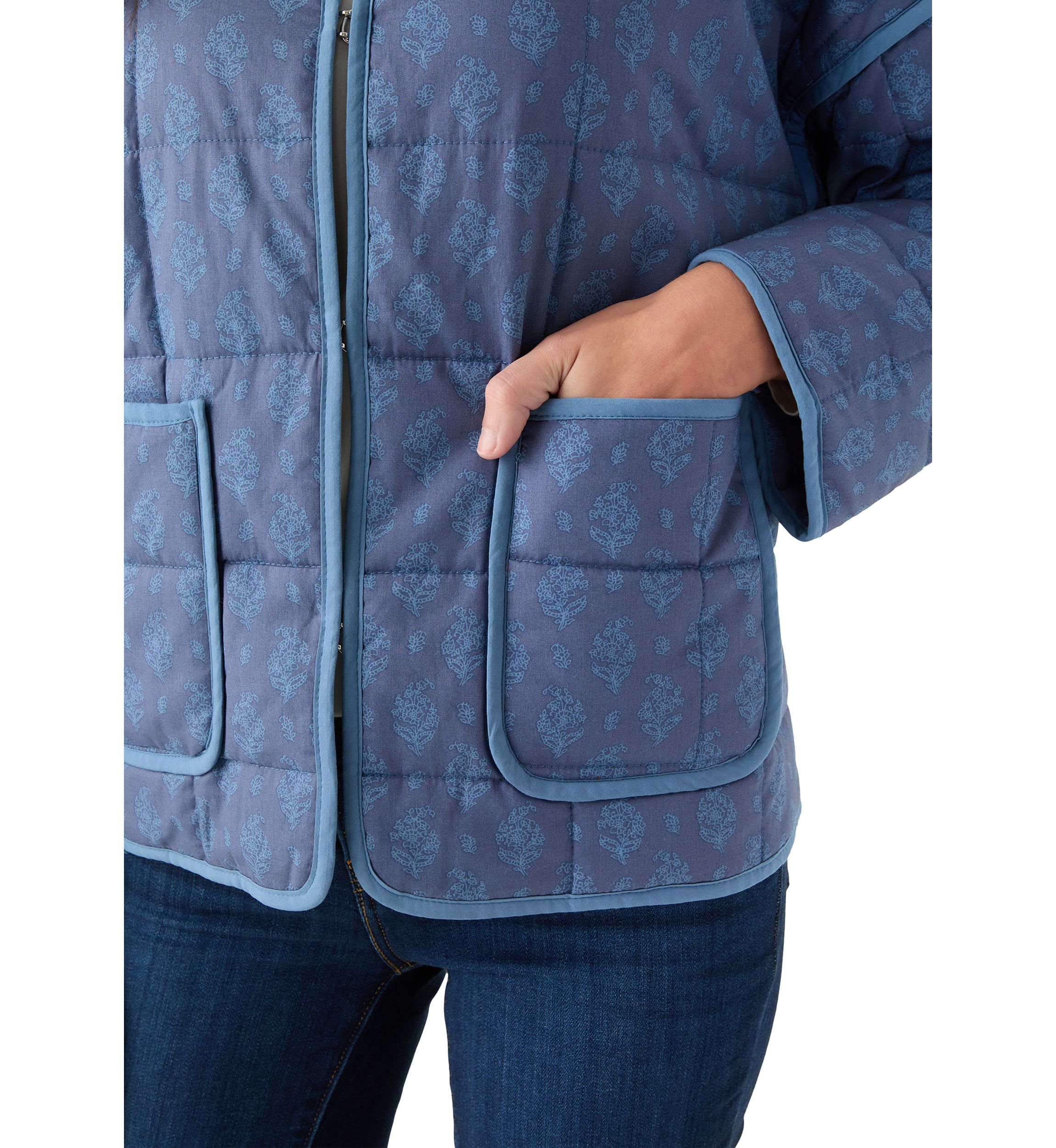Womens Quilted Bomber Jacket