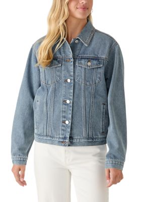 Wonderly Women's Oversized Denim Jacket, Large