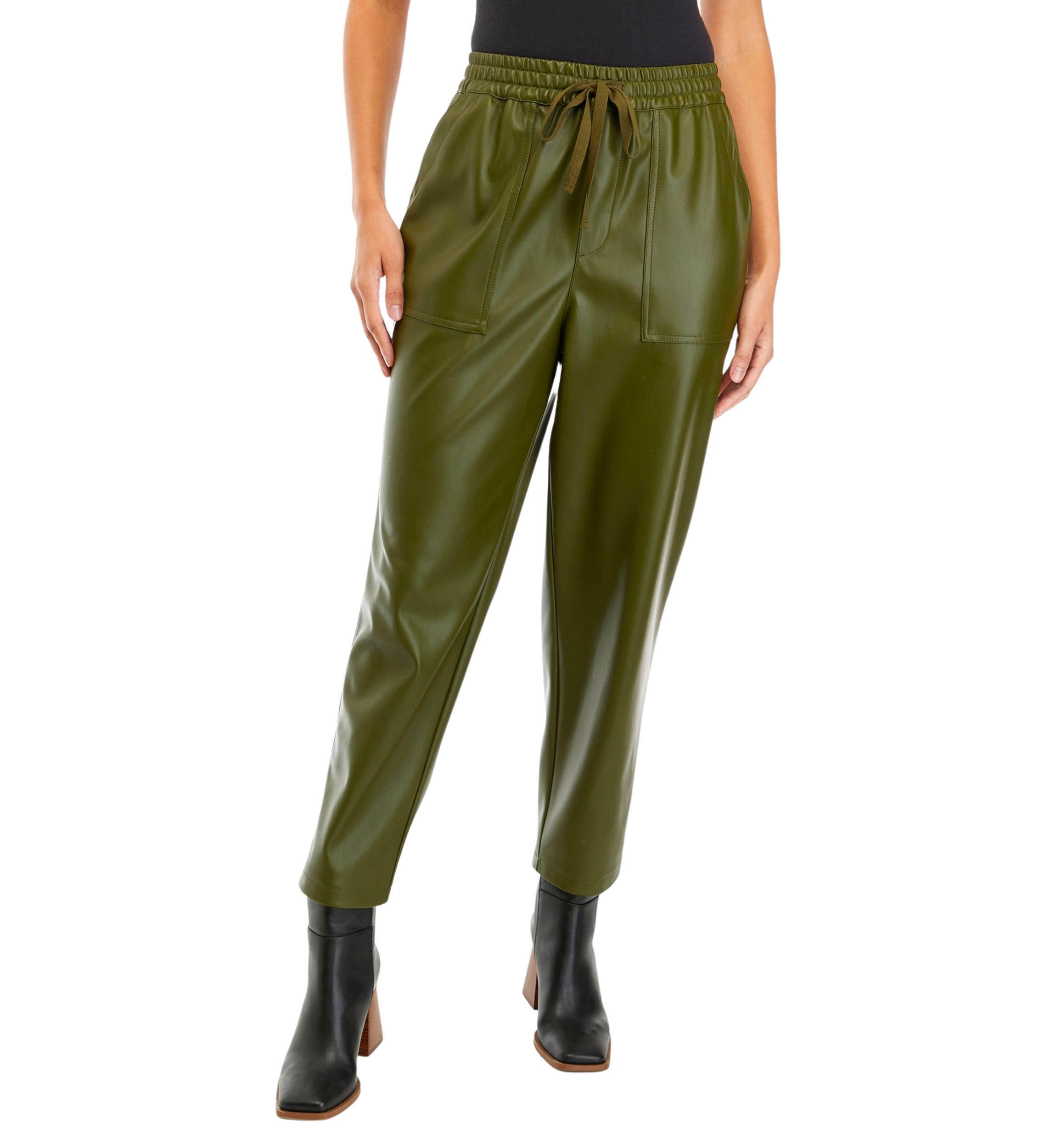 Womens Vegan Leather Pants