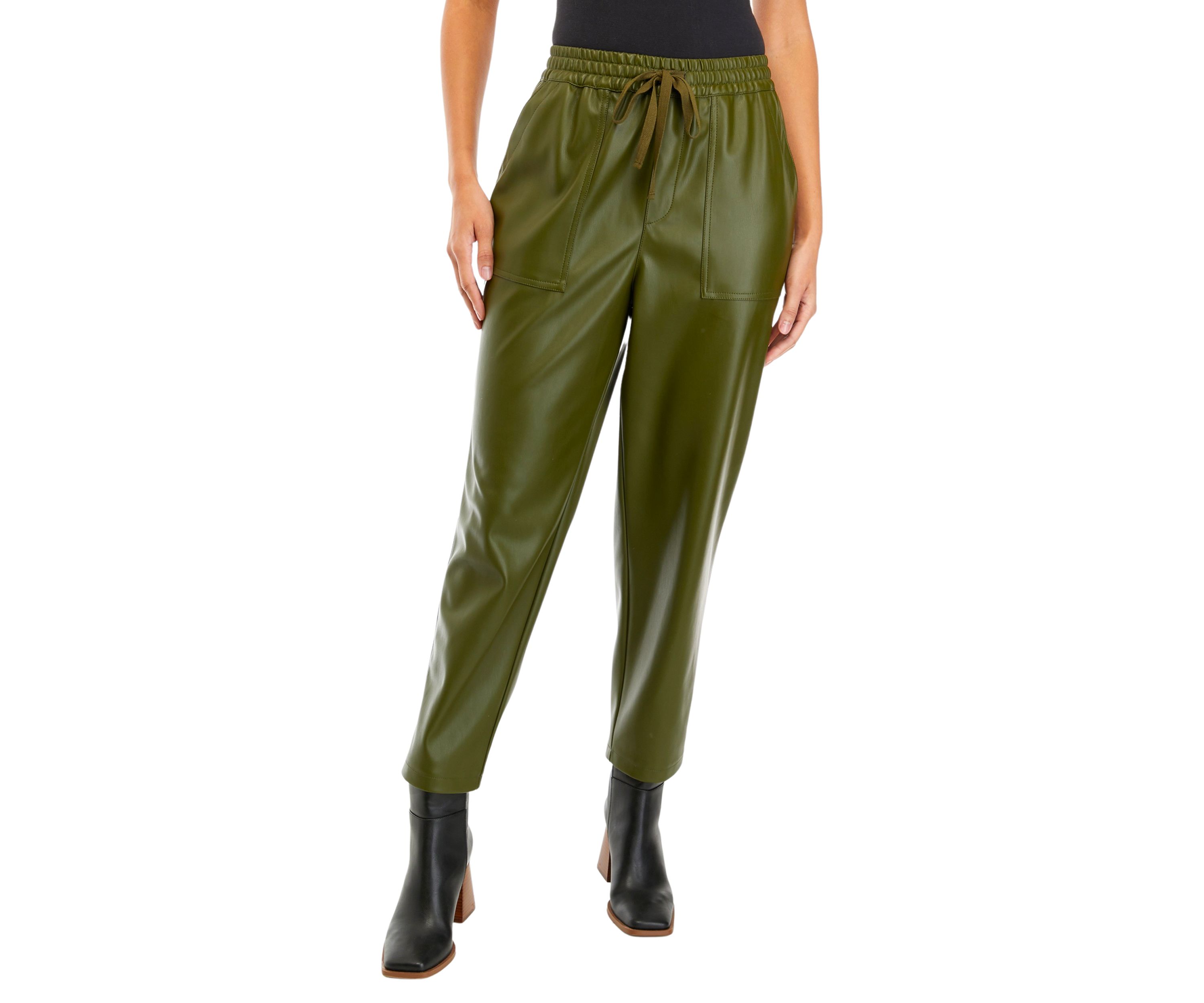 Womens Vegan Leather Pants