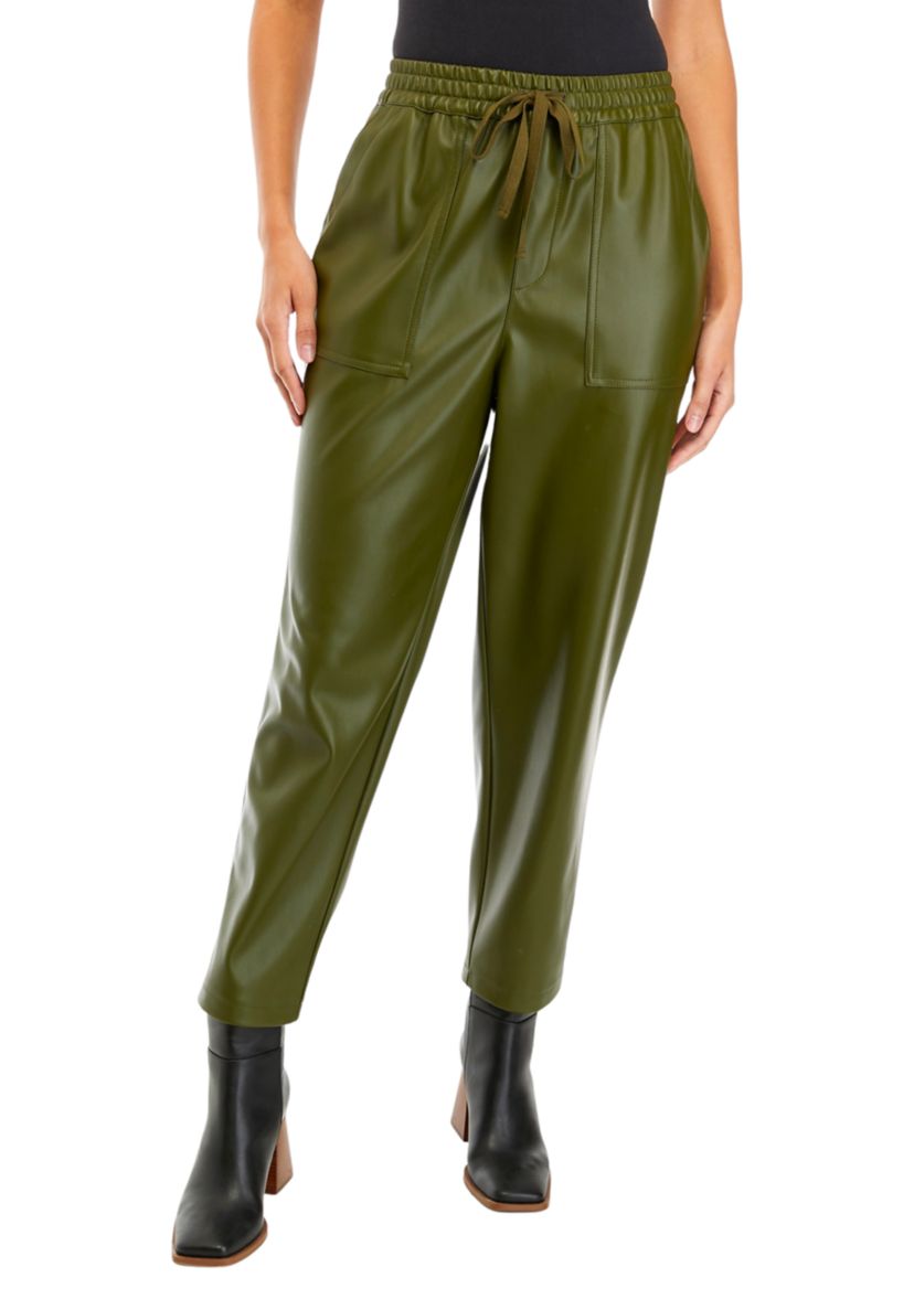 Womens Vegan Leather Pants