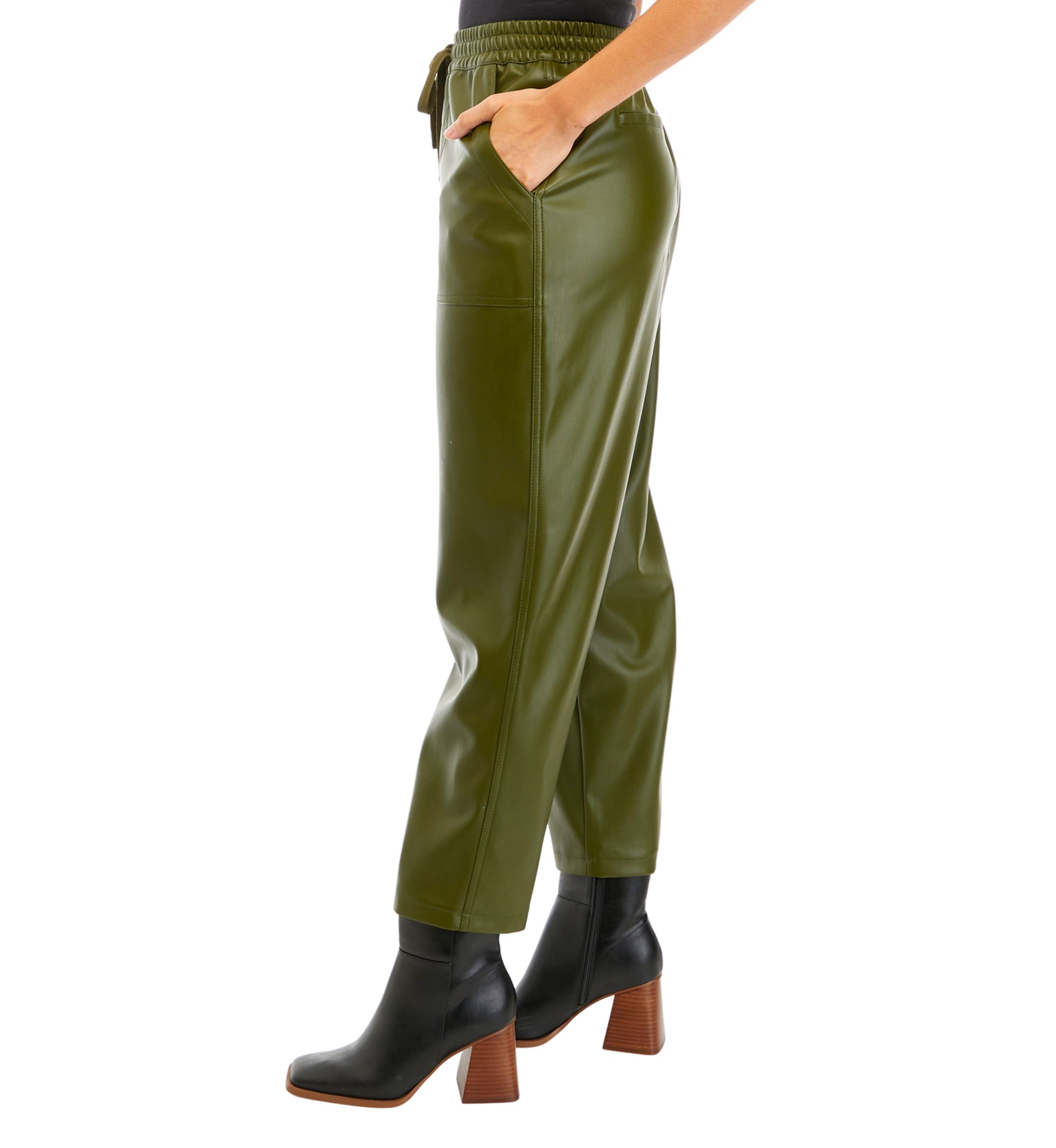 Womens Vegan Leather Pants