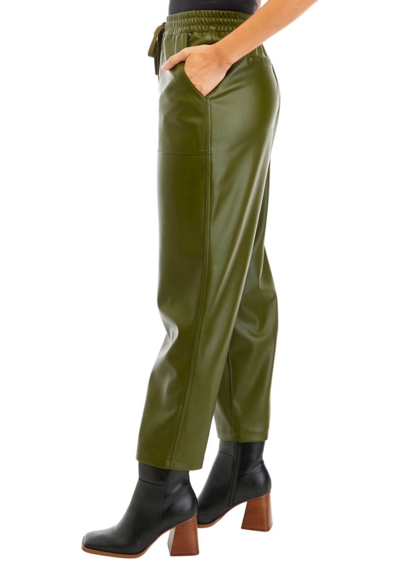 Womens Vegan Leather Pants