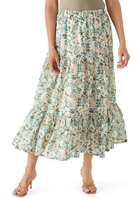 Wonderly Women's Tiered Maxi Skirt, XL