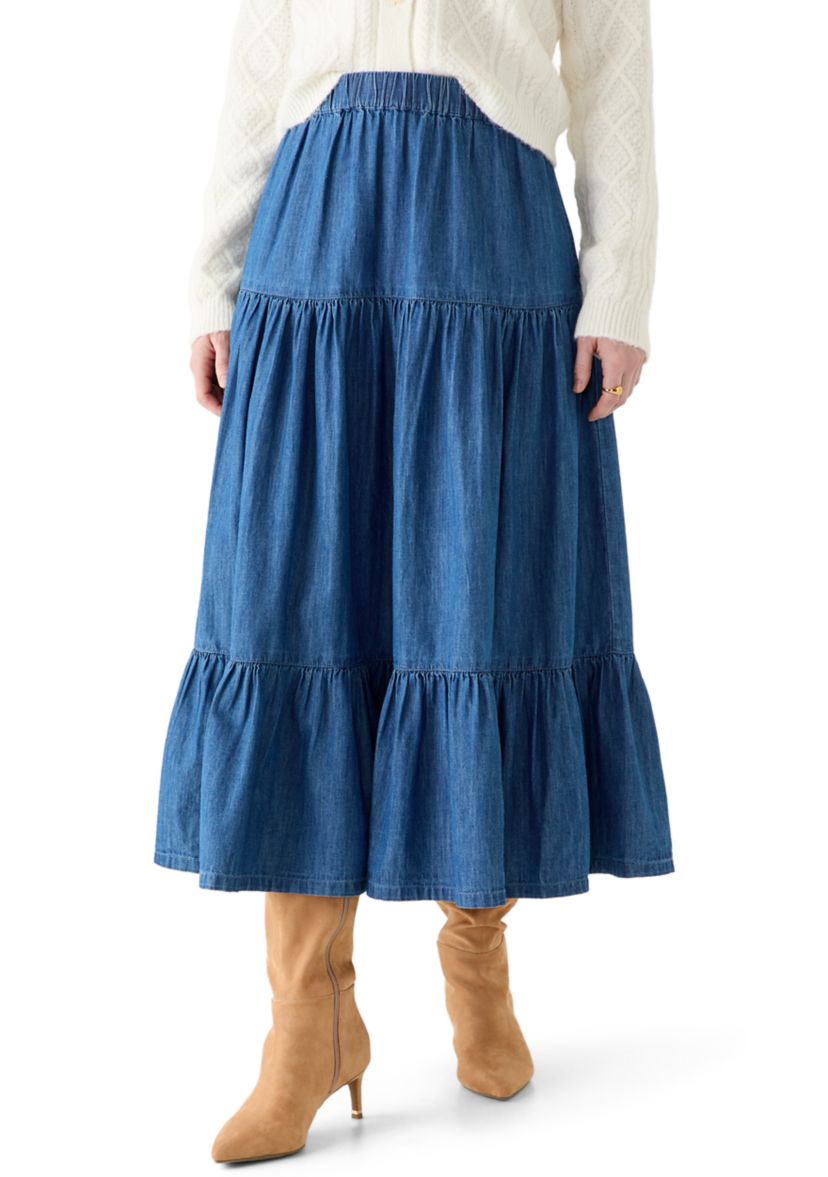 Wonderly Women's Tiered Maxi Skirt | Belk