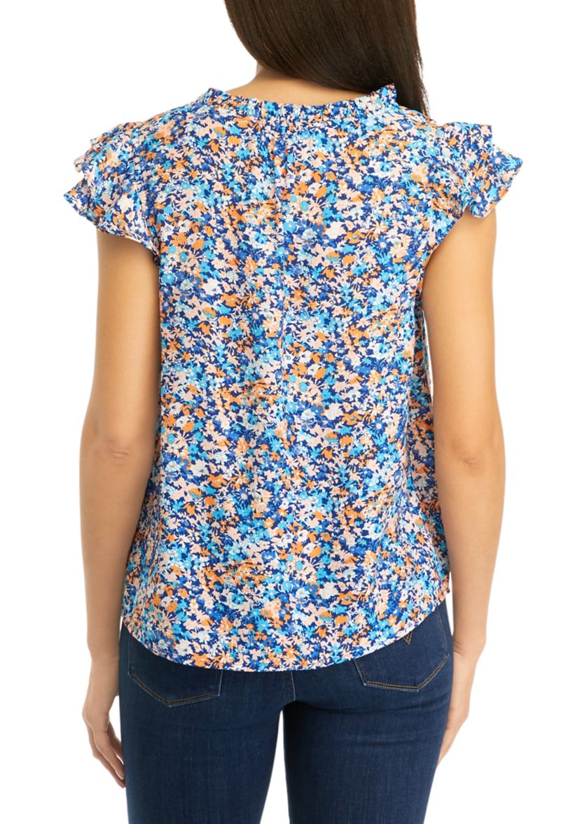 Petite Flutter Sleeve Airflow Top