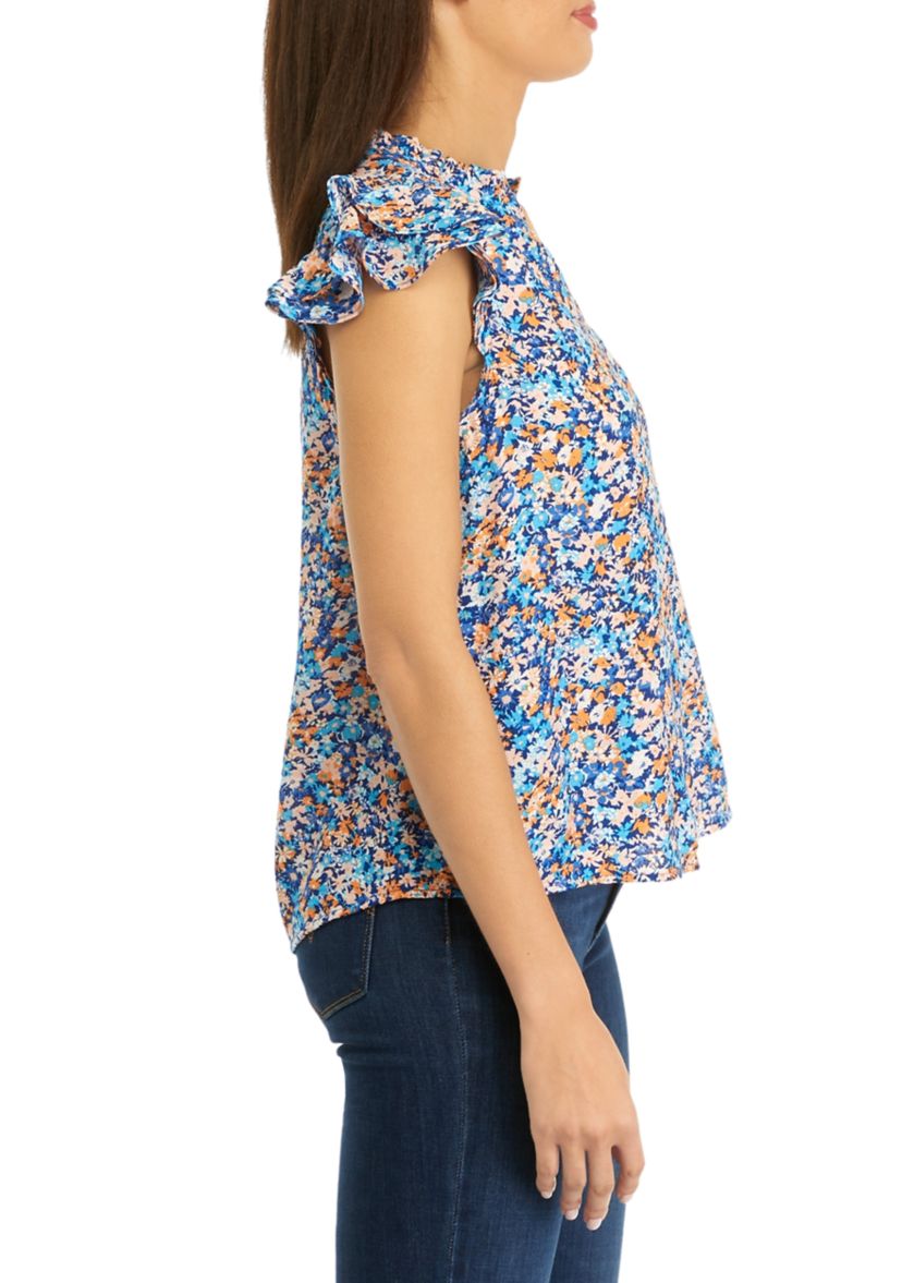 Petite Flutter Sleeve Airflow Top