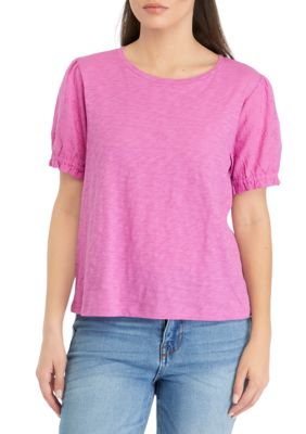 Wonderly Petite Puff Sleeve Top | belk