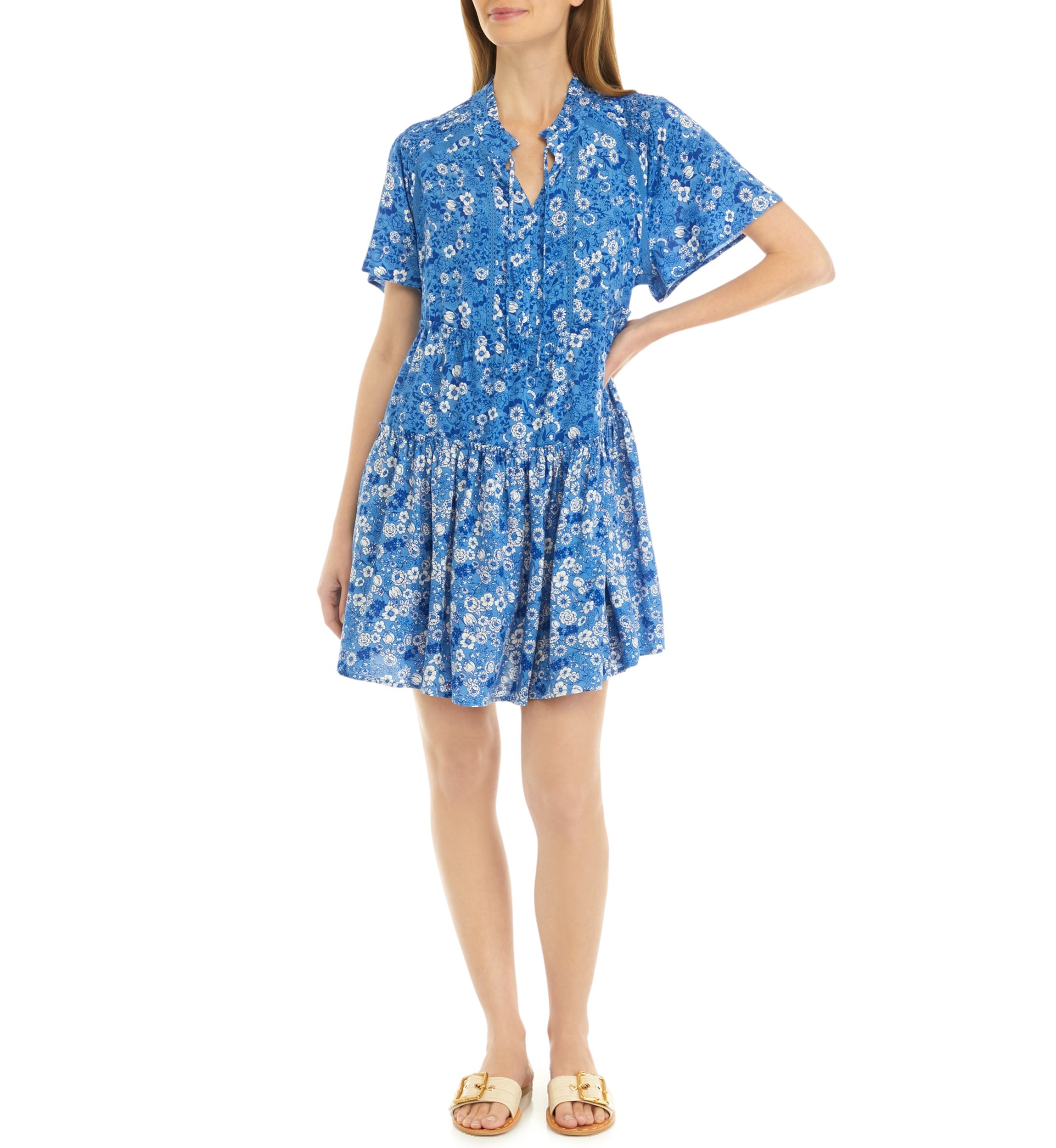Petite Tiered Swing Dress 