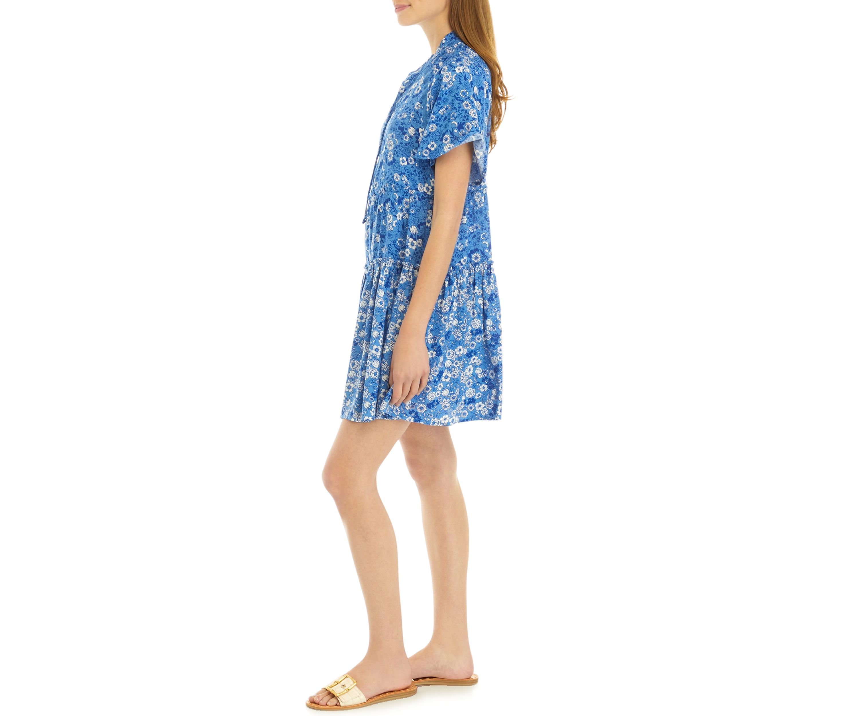 Petite Tiered Swing Dress 