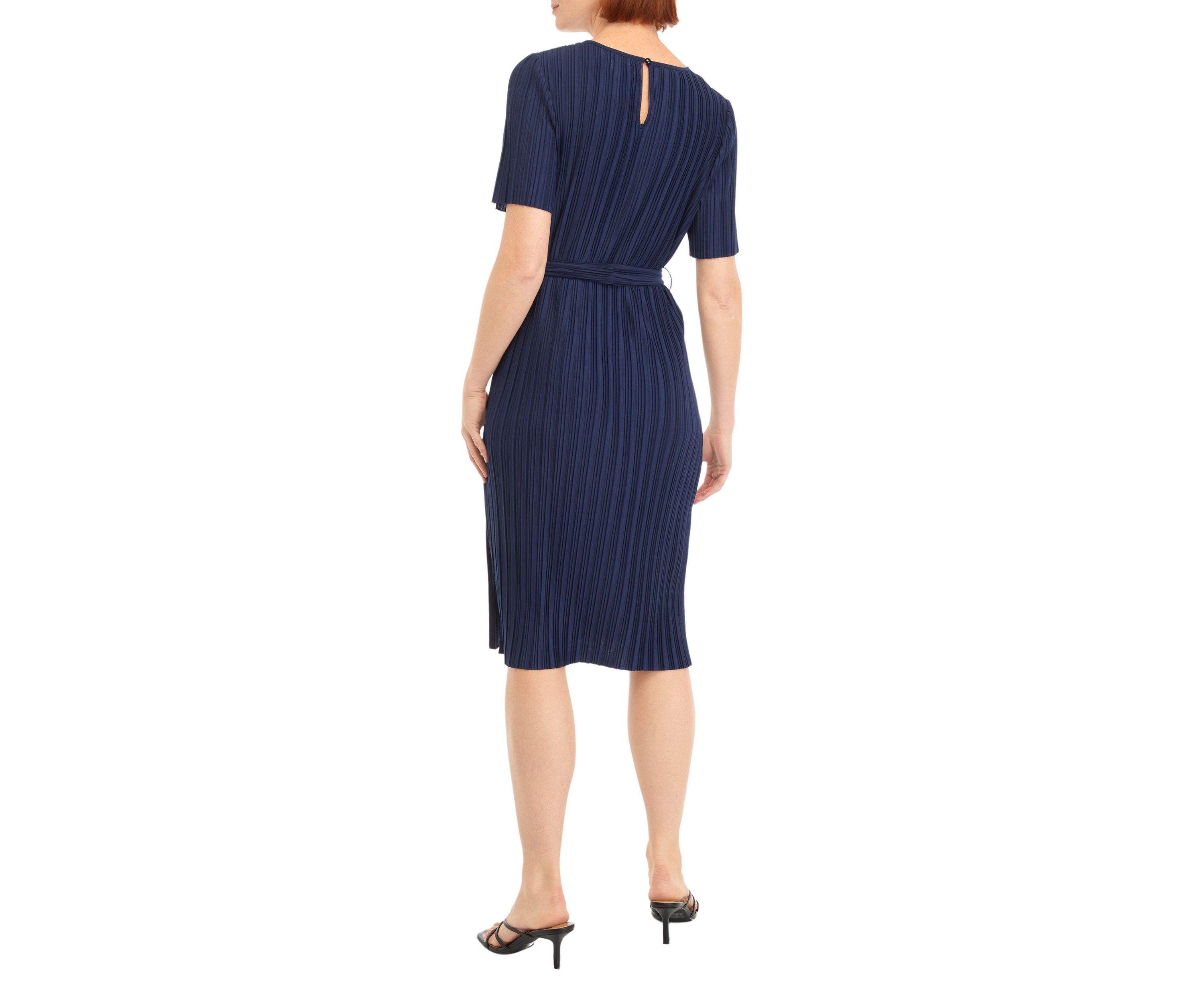 Petite Tie Waist Midi Dress