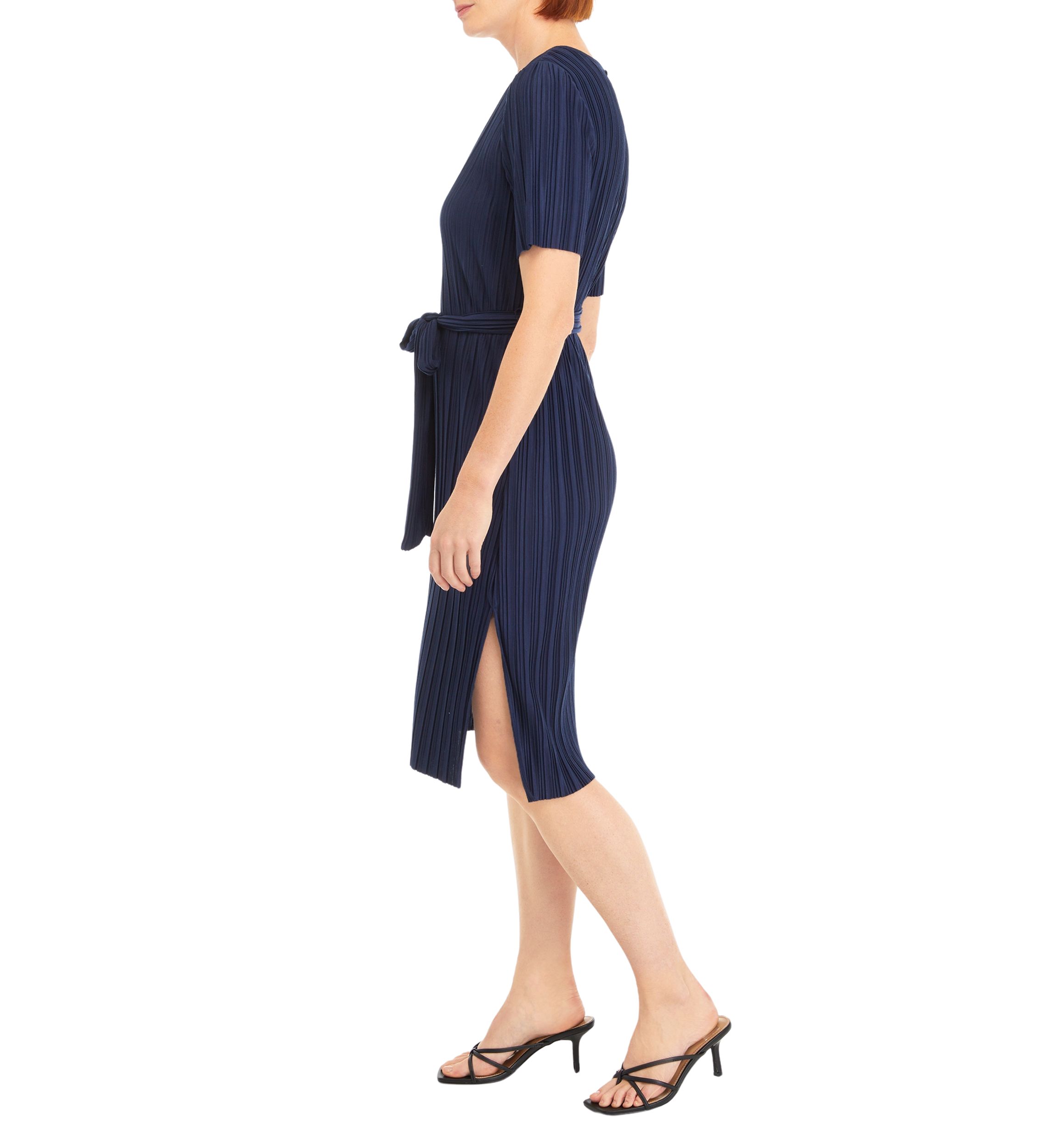 Petite Tie Waist Midi Dress