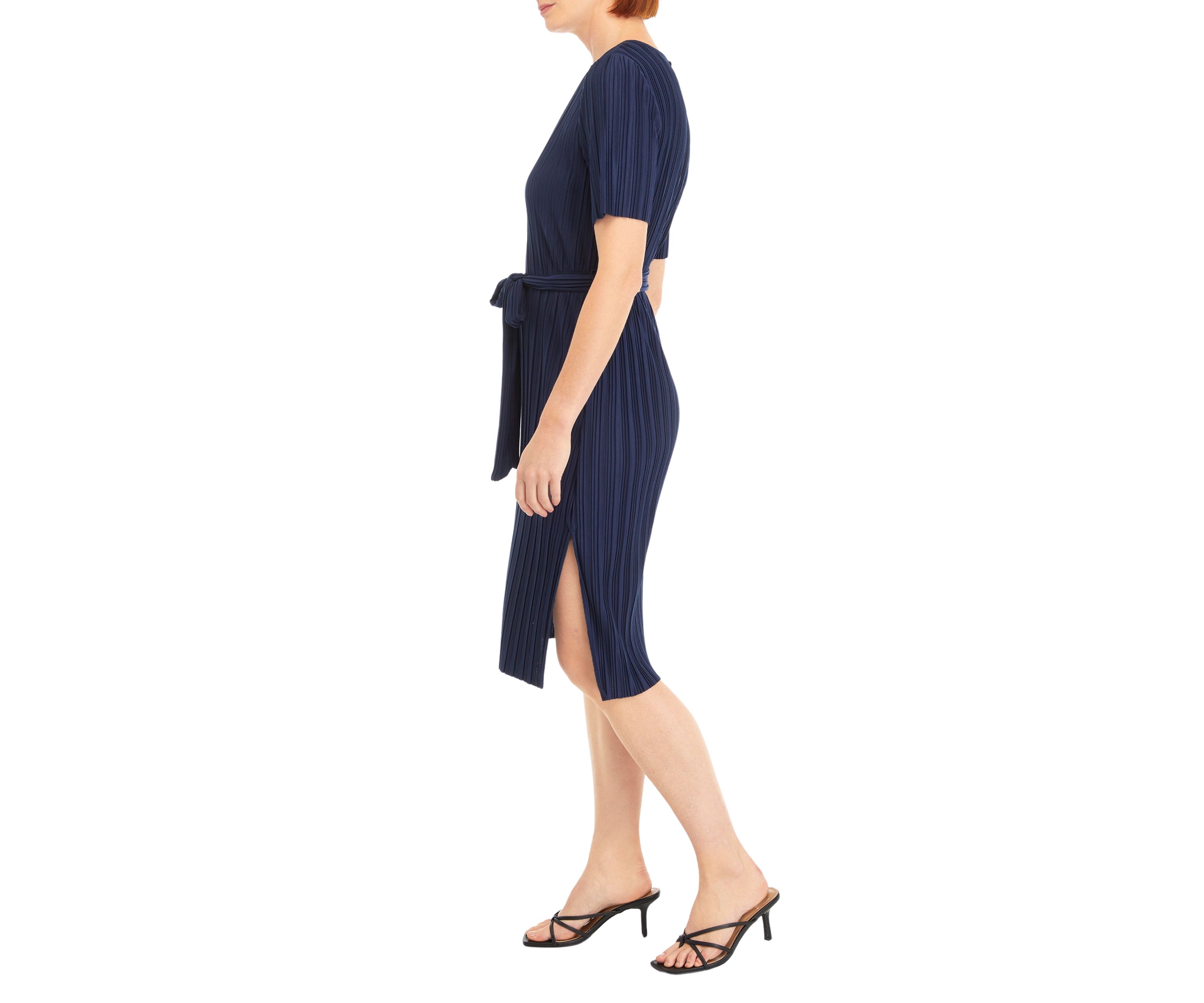 Petite Tie Waist Midi Dress