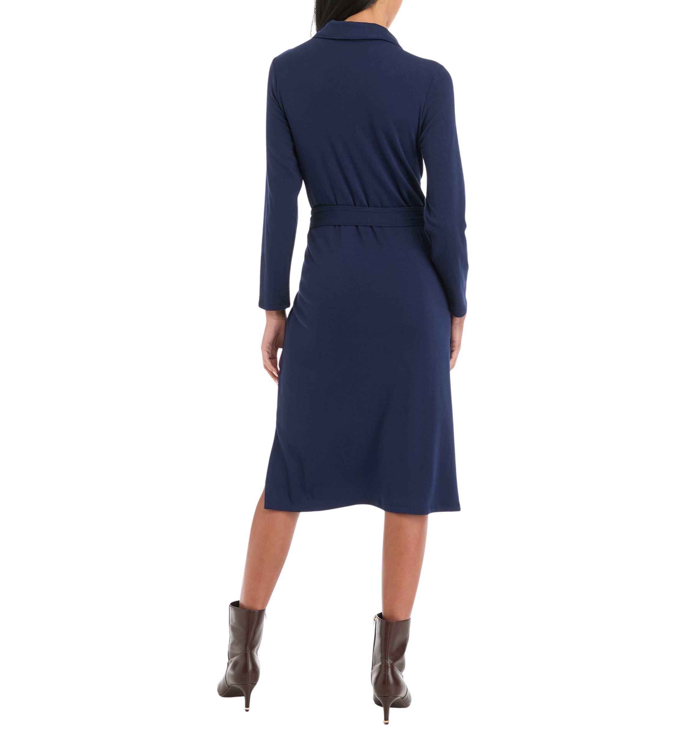 Petite Belted Midi Dress