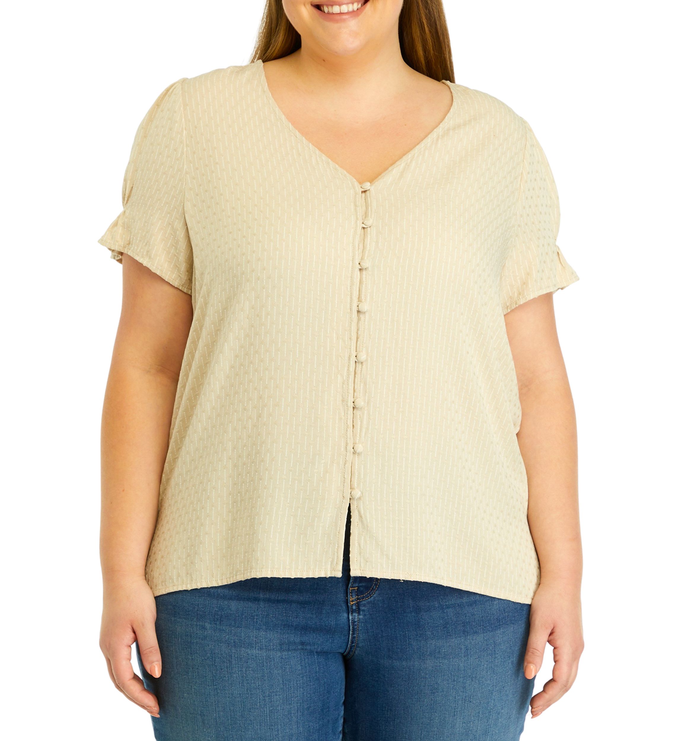 Plus Size Textured Top 
