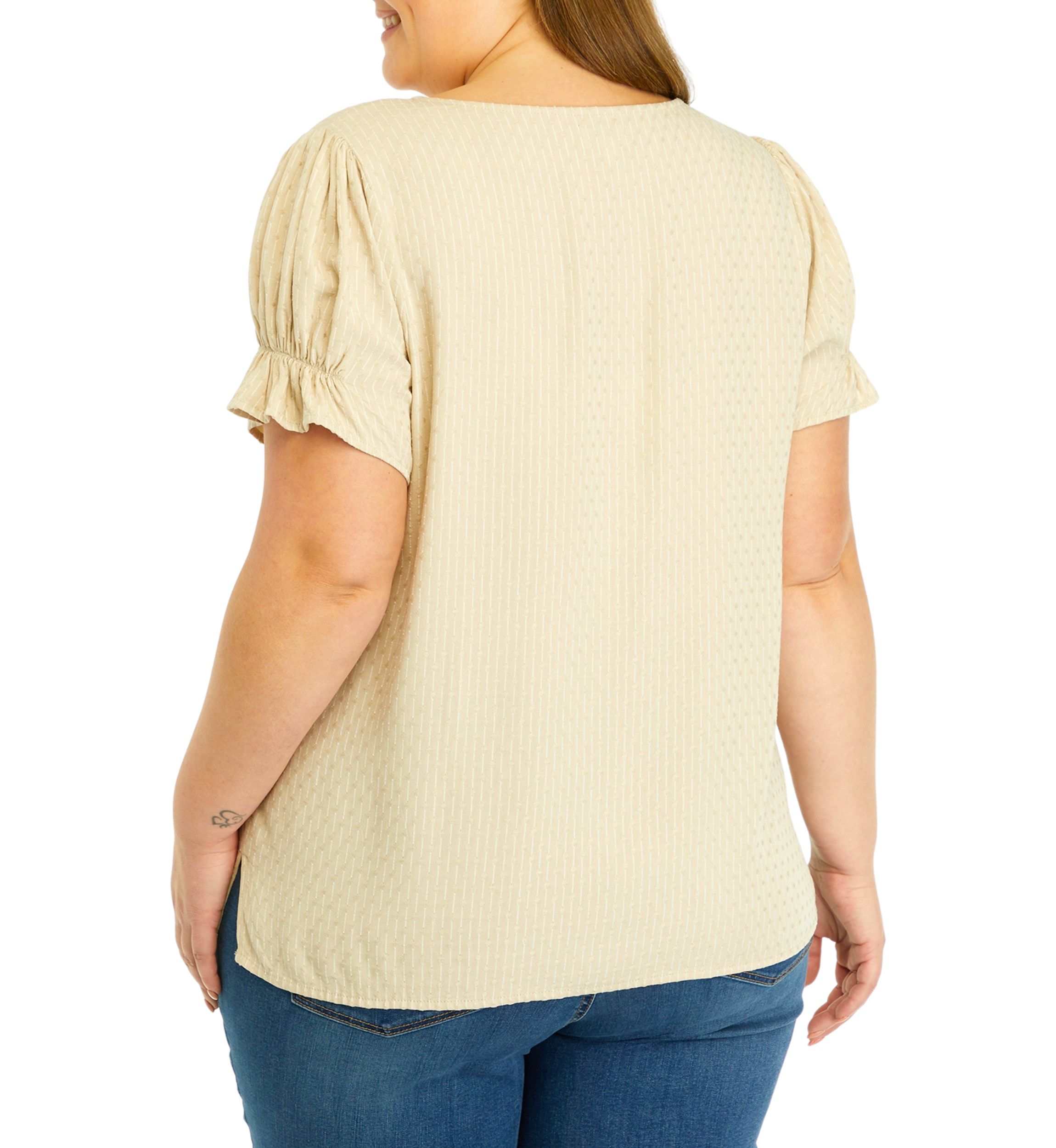 Plus Size Textured Top 